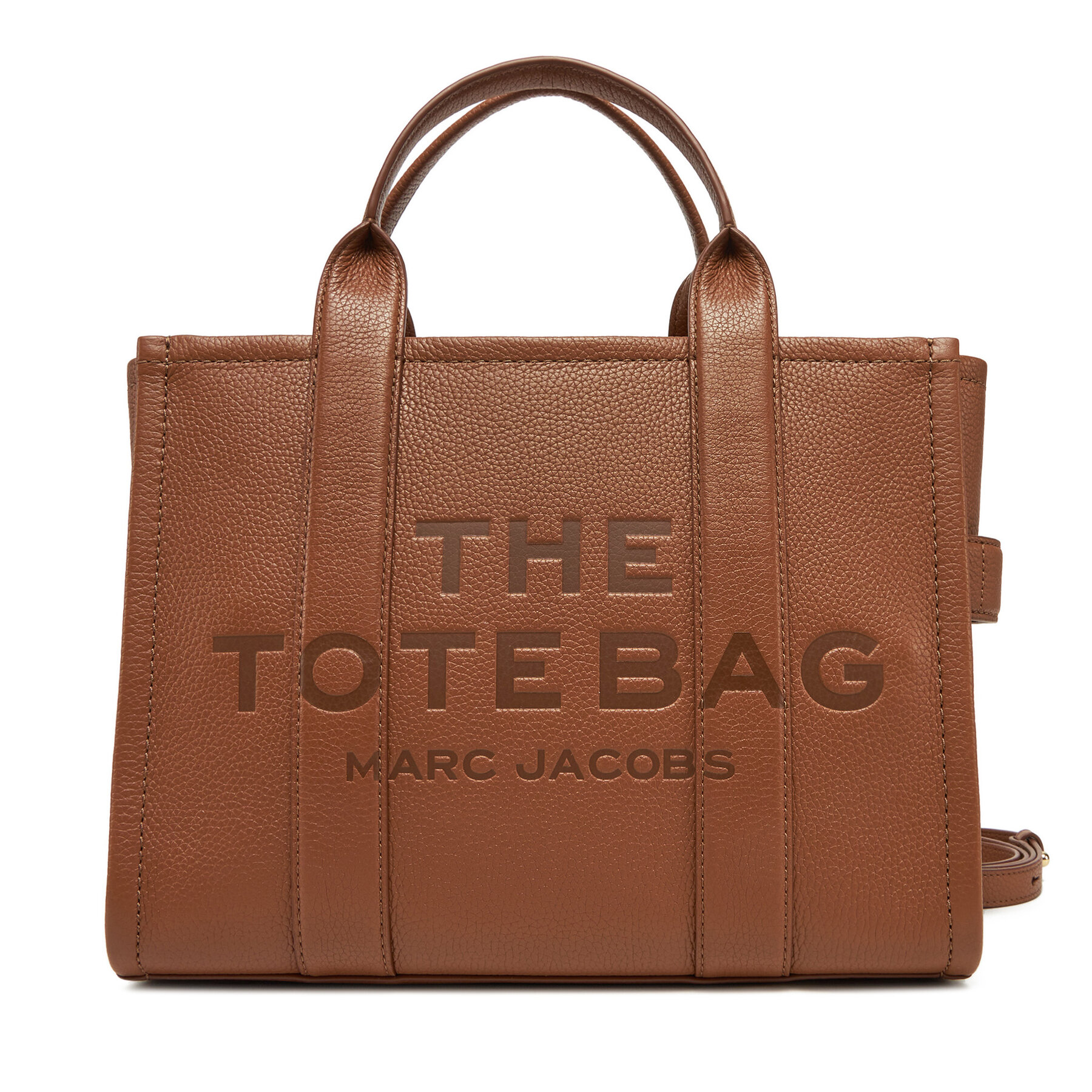 Damska Torebka Marc Jacobs Brązowy The Leather Medium Tote Bag H004L01PF21
