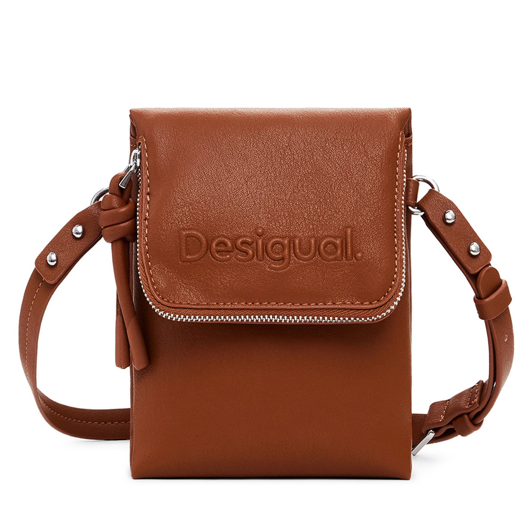 Borsa porta telefono Desigual 25SAYP18 Marrone, Taglia OS, taglia : OS
