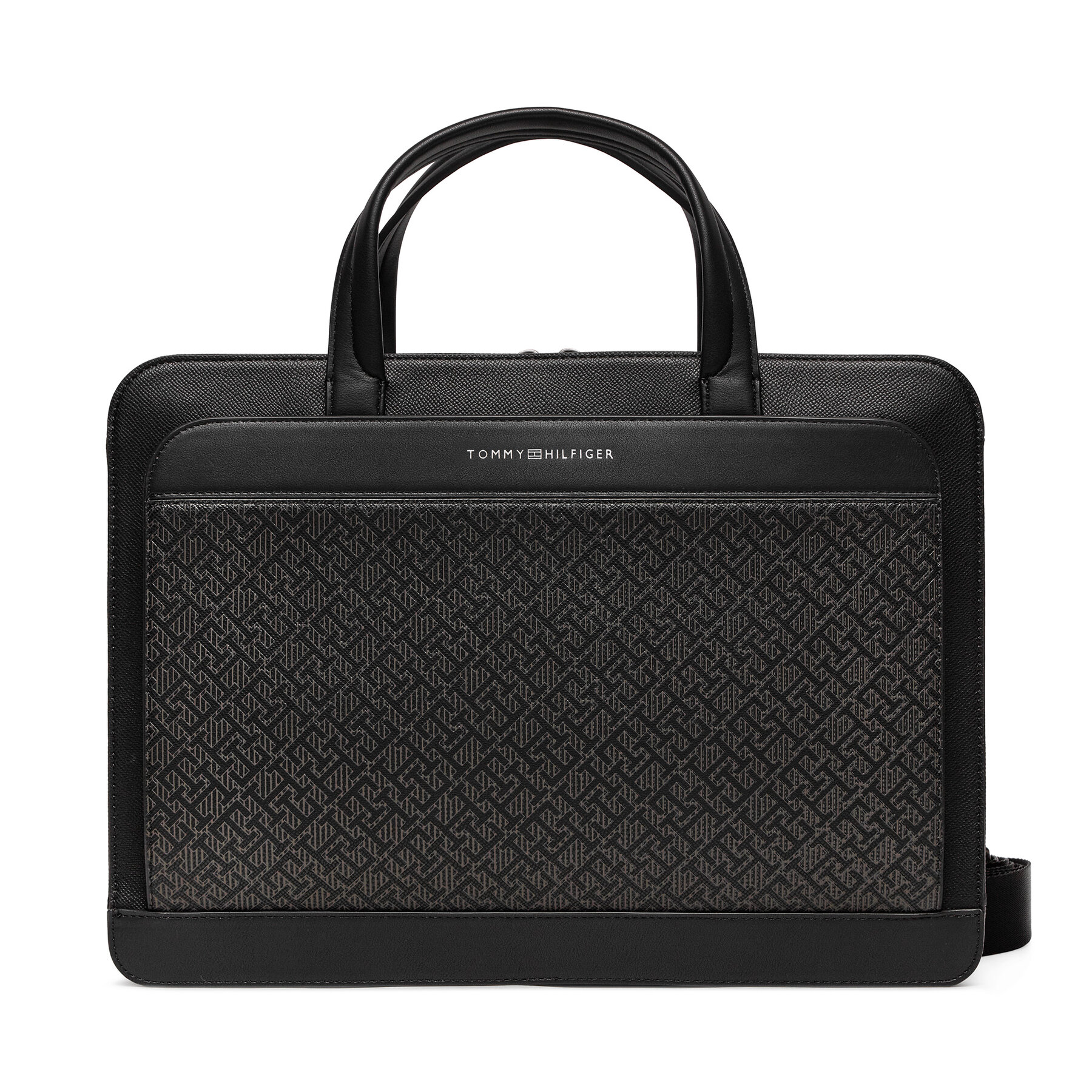 Taška na laptop Tommy Hilfiger Monogram AM0AM12706 Čierna