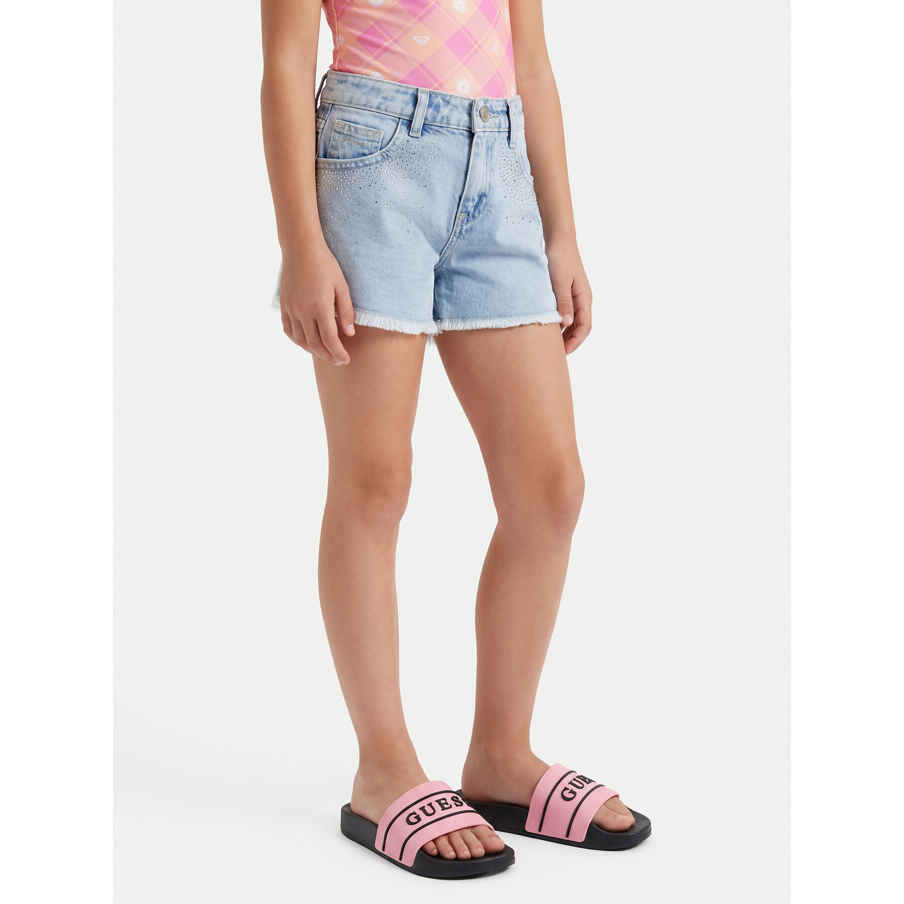 Natikače Guess CEOWB-K250041(DZ) Svijetlo roza
