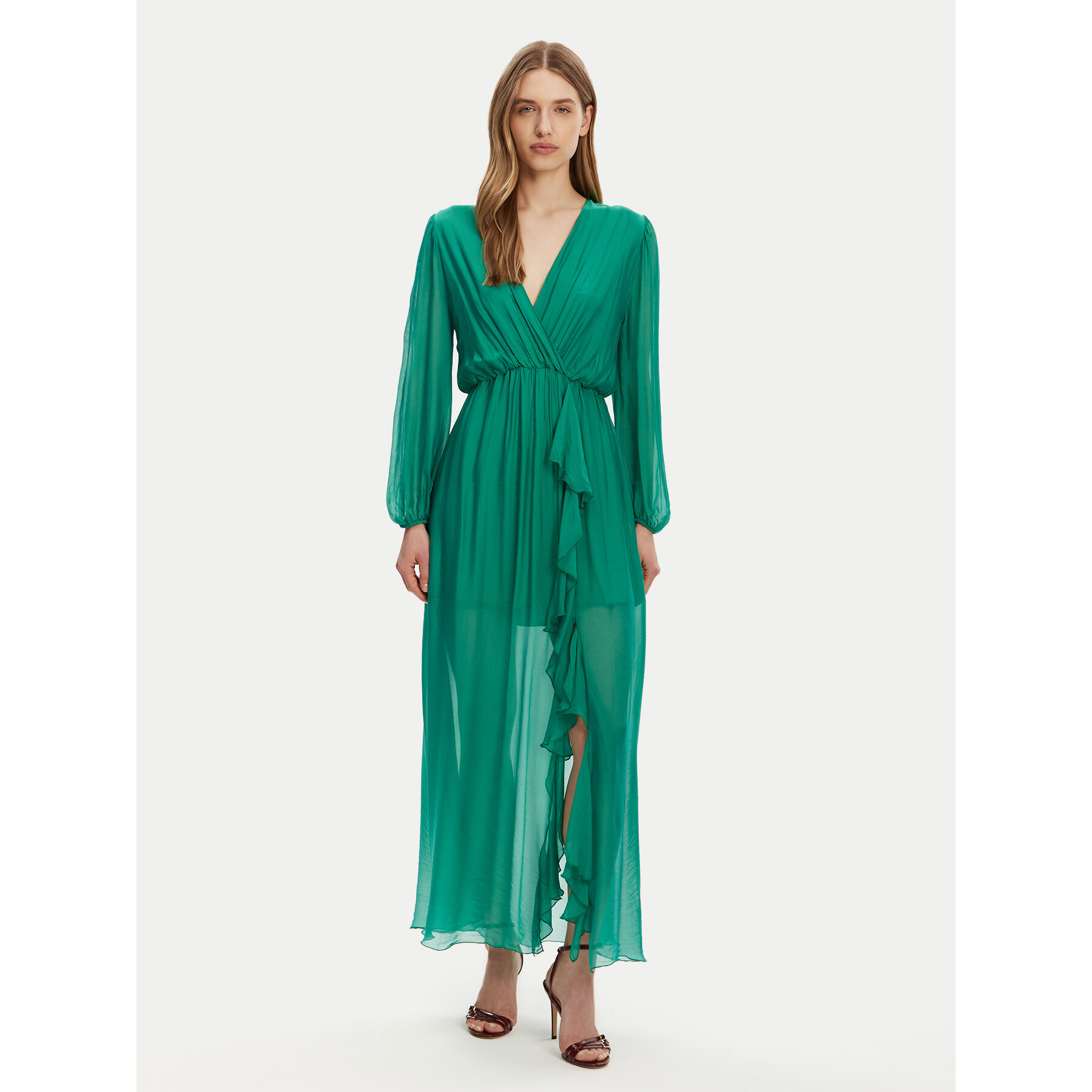 Haveone Sommerkleid AFF-N013 Grün Loose Fit