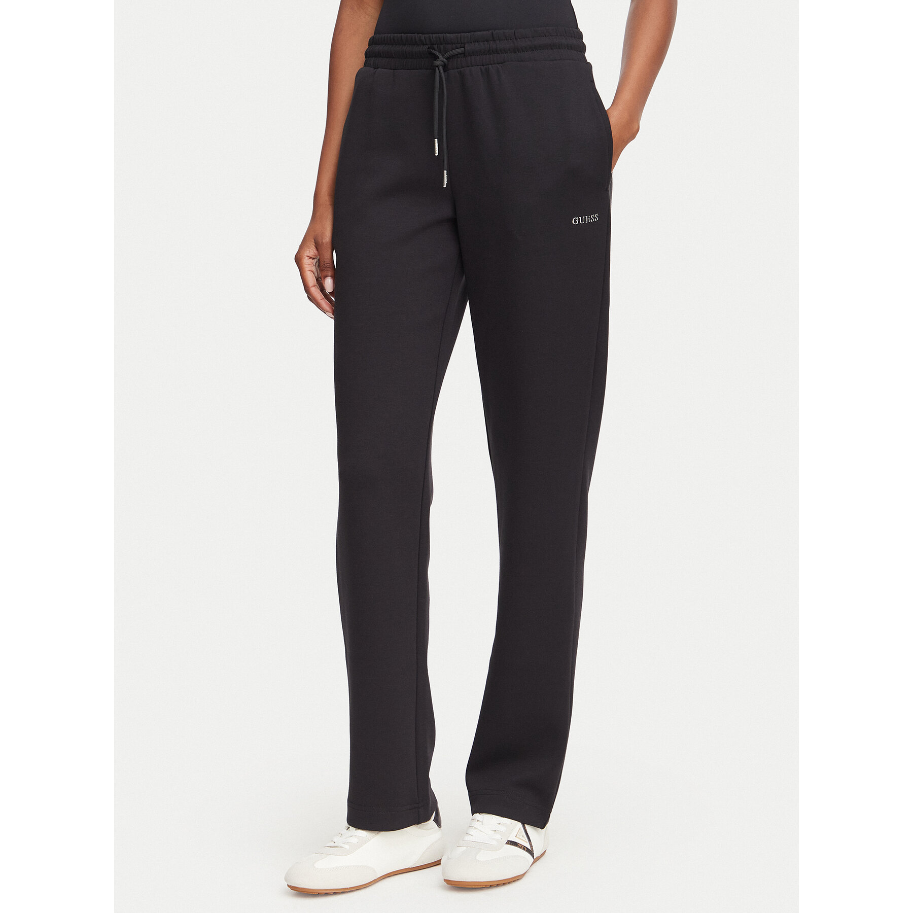 Guess Jogginghose V6YB25 K4803 Schwarz Regular Fit