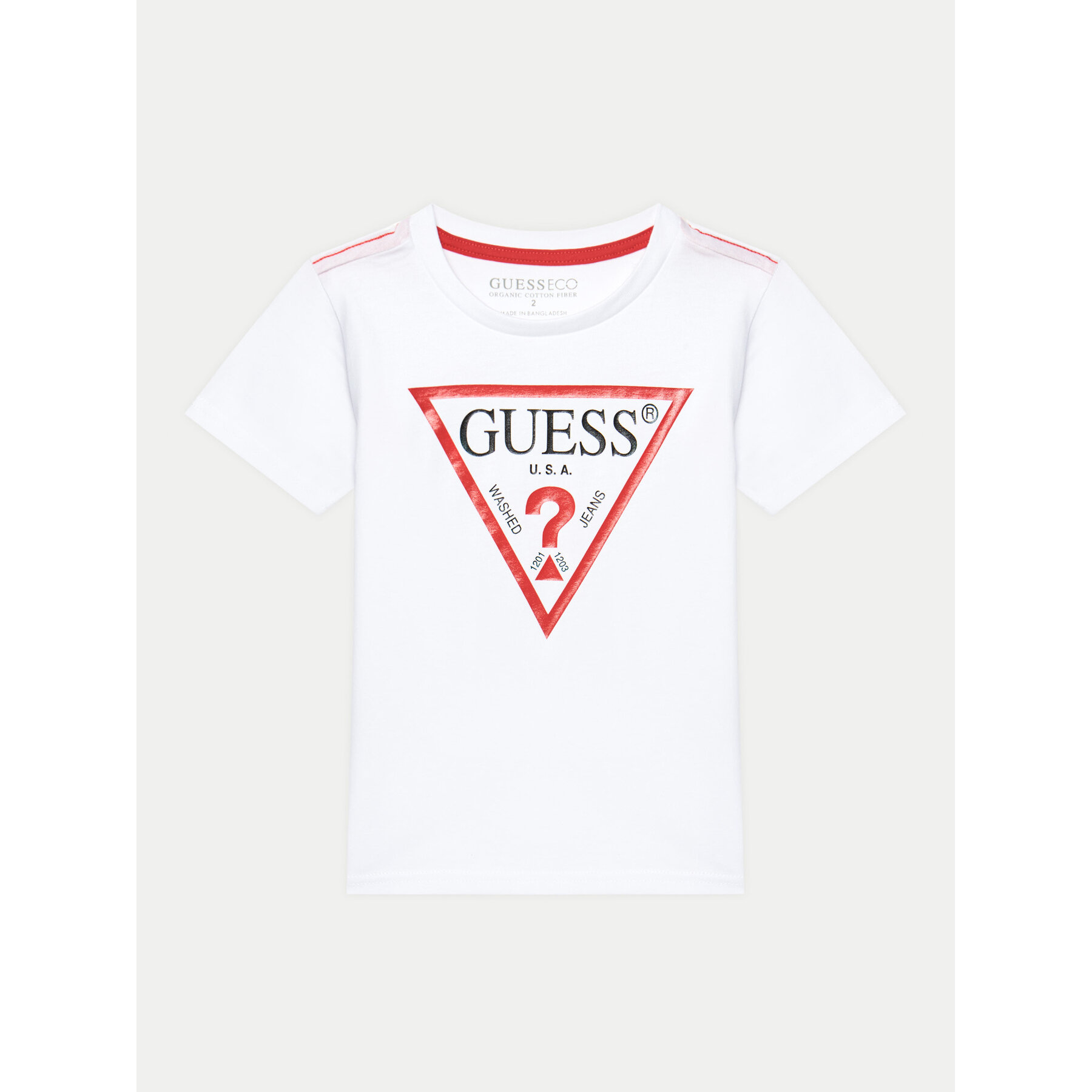 Guess T-Shirt N73I55 K8HM0 Λευκό Regular Fit