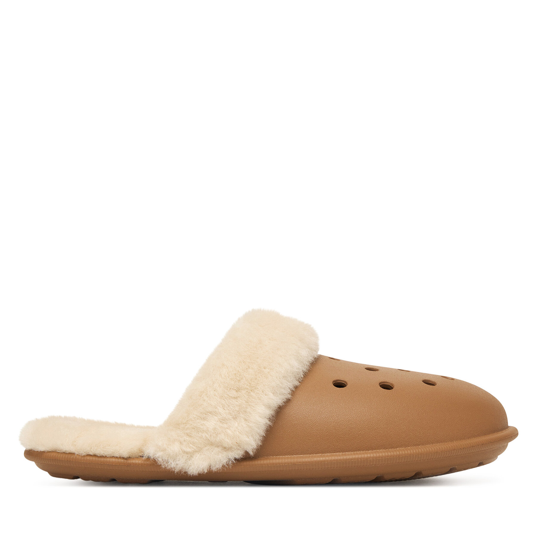 Copati Crocs Classic Fuzz Scuff 212143 Rjava