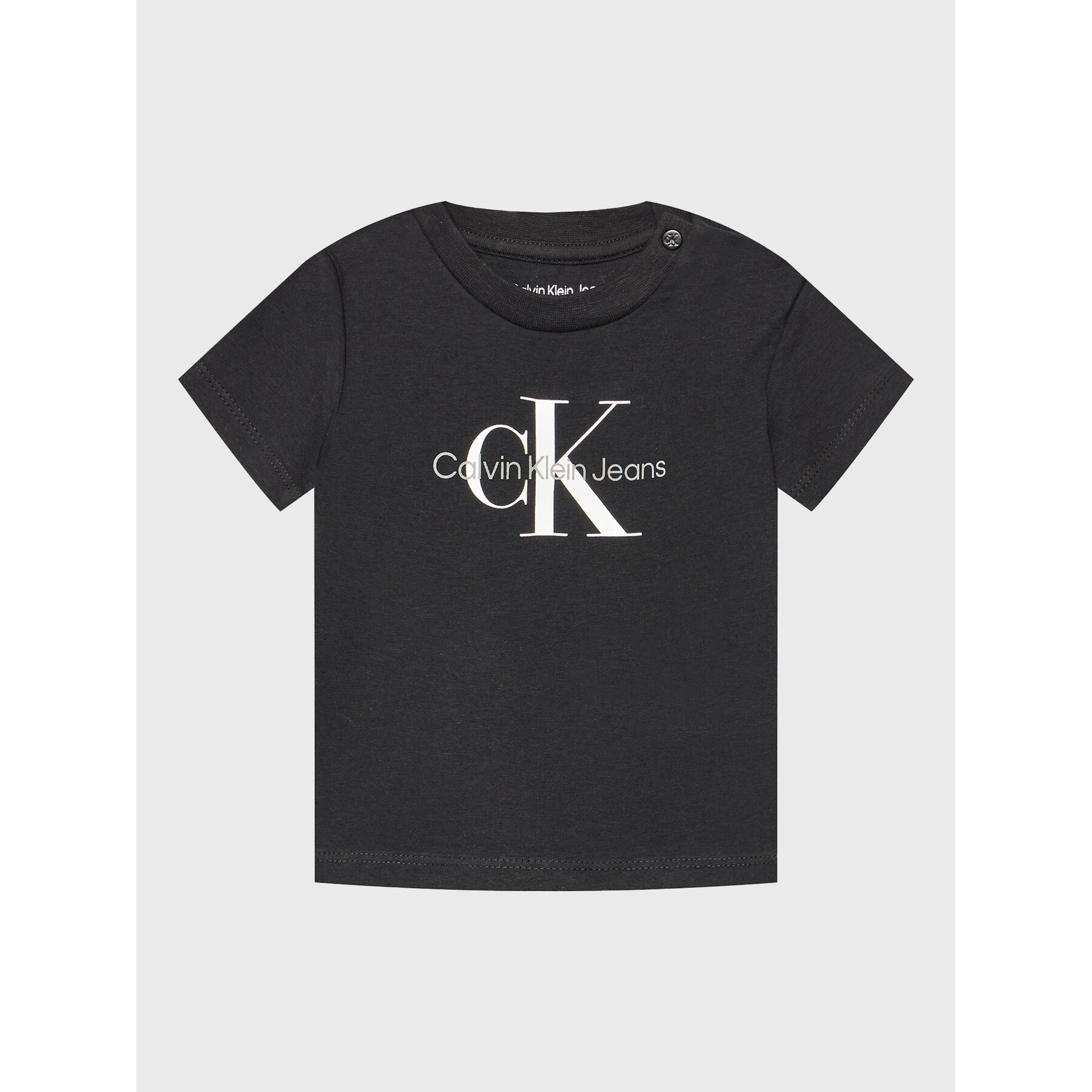 Calvin Klein Jeans Póló Monogram IN0IN00001 Fekete Regular Fit