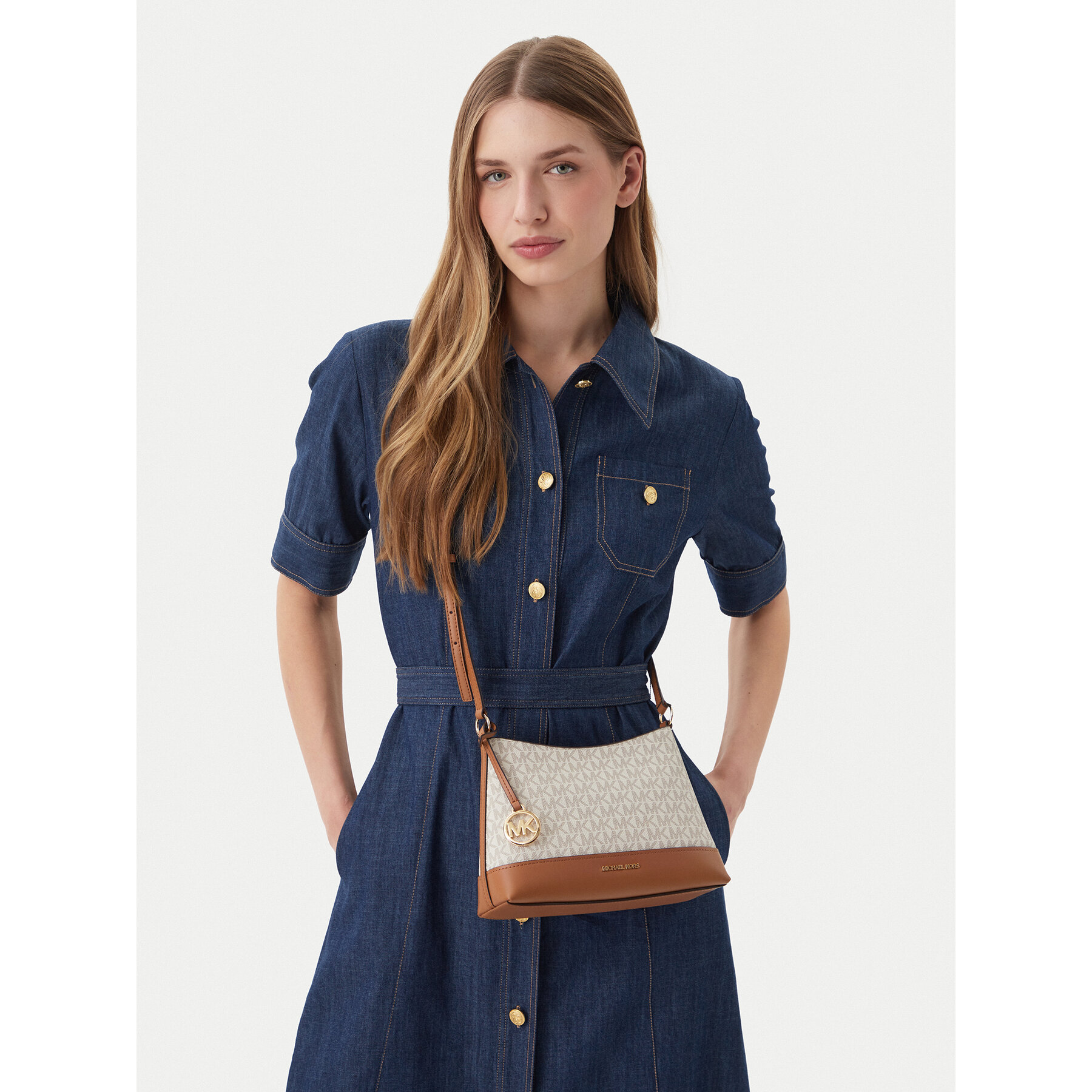 Geantă MICHAEL Michael Kors 32S6G3PC1B Crem
