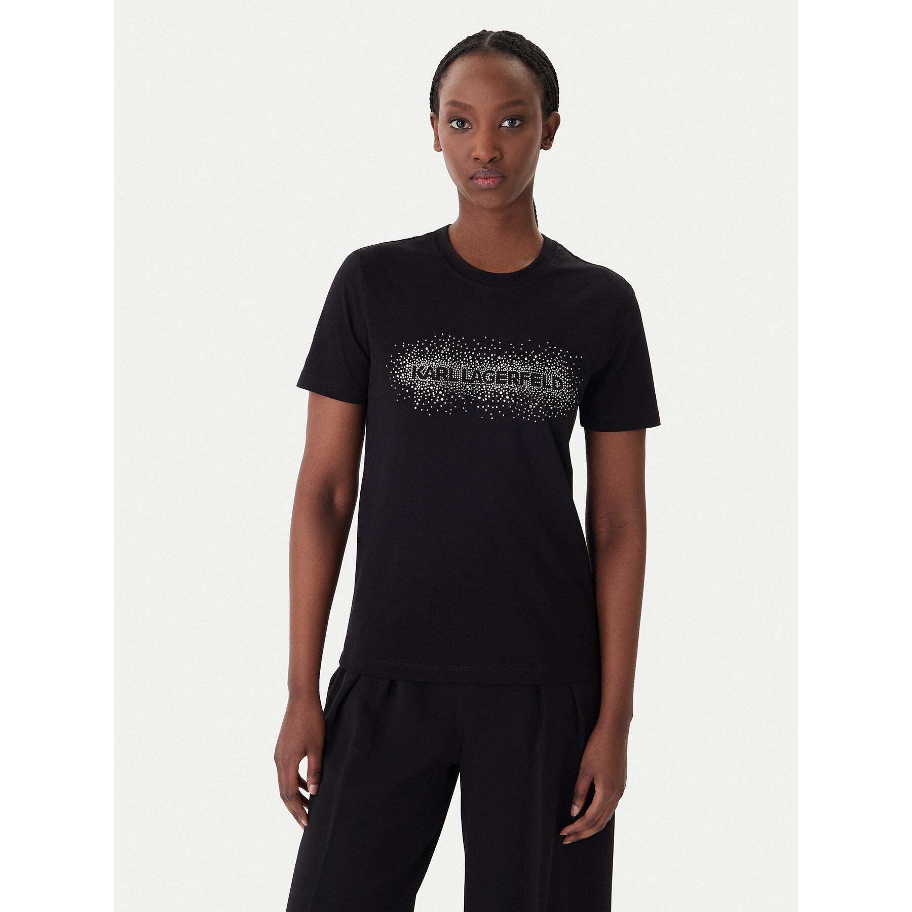 KARL LAGERFELD T-Shirt B1W17030 Schwarz Regular Fit
