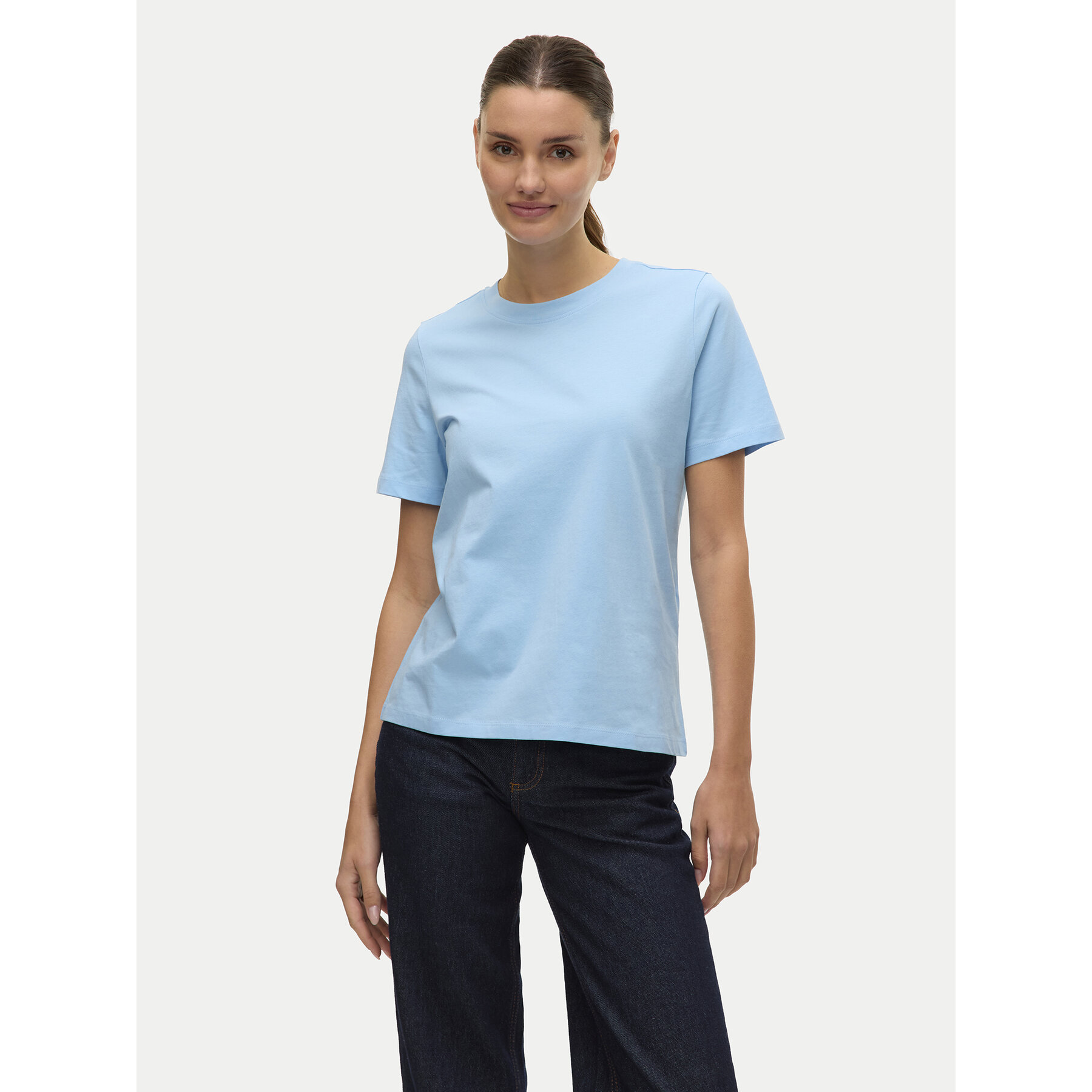 Vero Moda T-Shirt Paulina 10316991 Μπλε Regular Fit