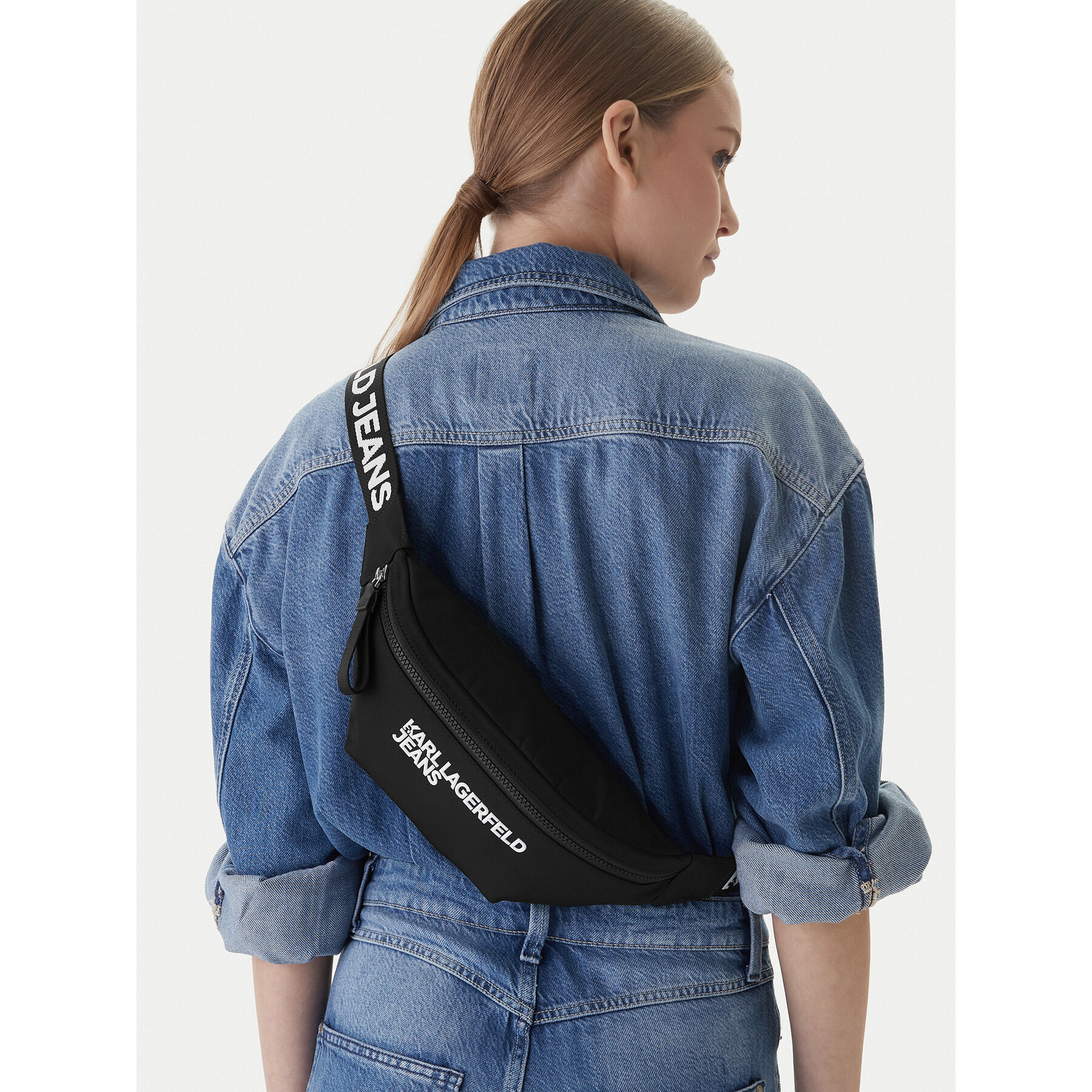 Karl Lagerfeld Jeans Τσαντάκι Μέσης﻿ Karl Lagerfeld Jeans B1W30248 Μαύρο