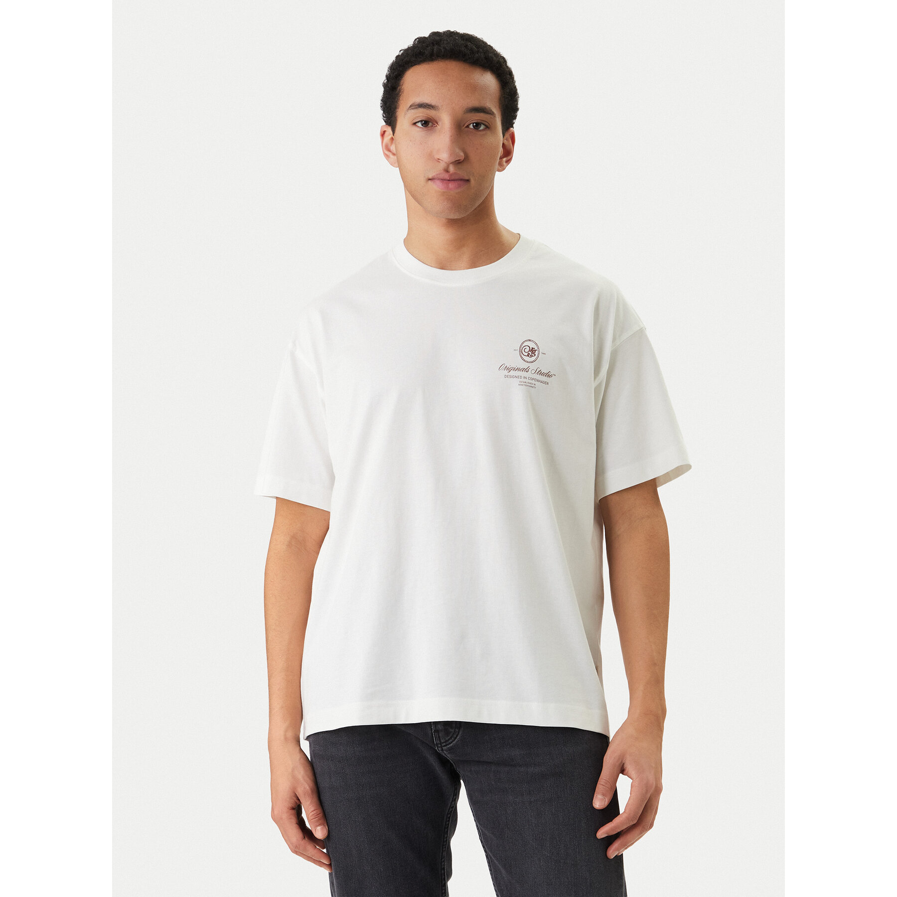 Jack & Jones Camiseta Niagara 12293422 Écru Regular Fit