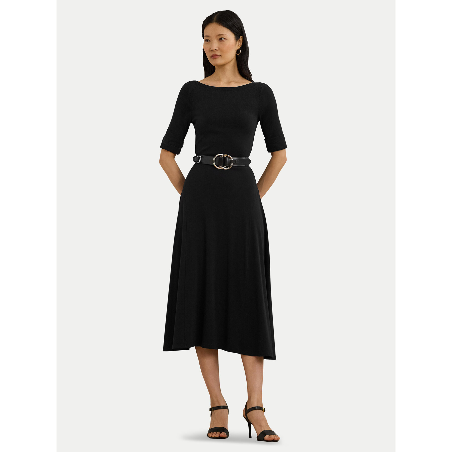 Lauren Ralph Lauren Kleid für den Alltag 250863913 Schwarz Regular Fit
