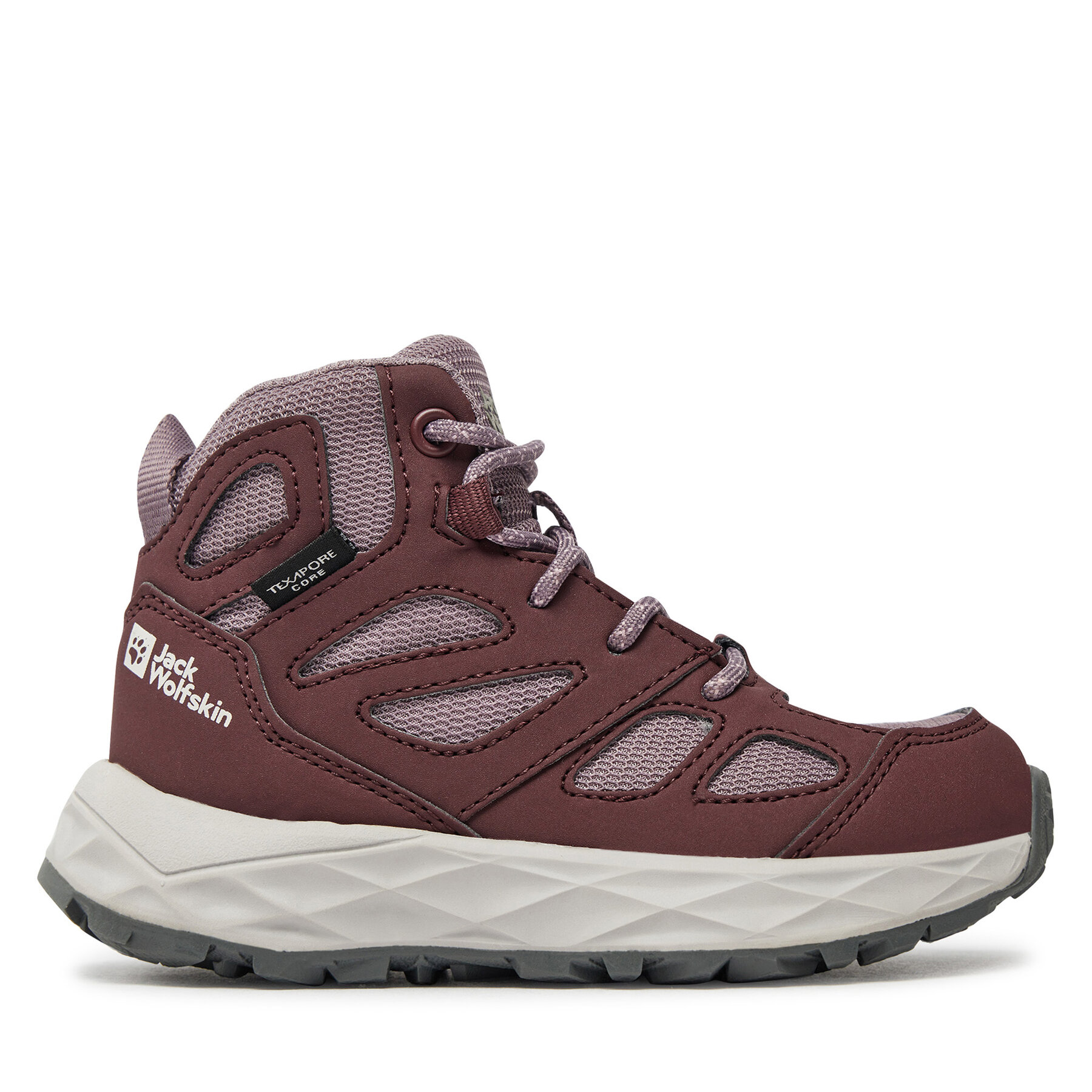 Trekking-skor Jack Wolfskin Woodland 2 Texapore Mid K 4059831 Mörkröd