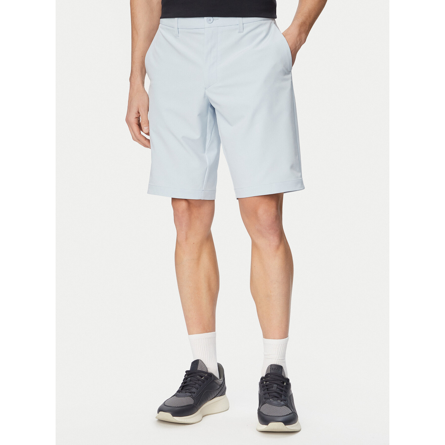 BOSS Stoffshorts S Commuter 10.5 Inch 50540337 Hellblau Slim Fit