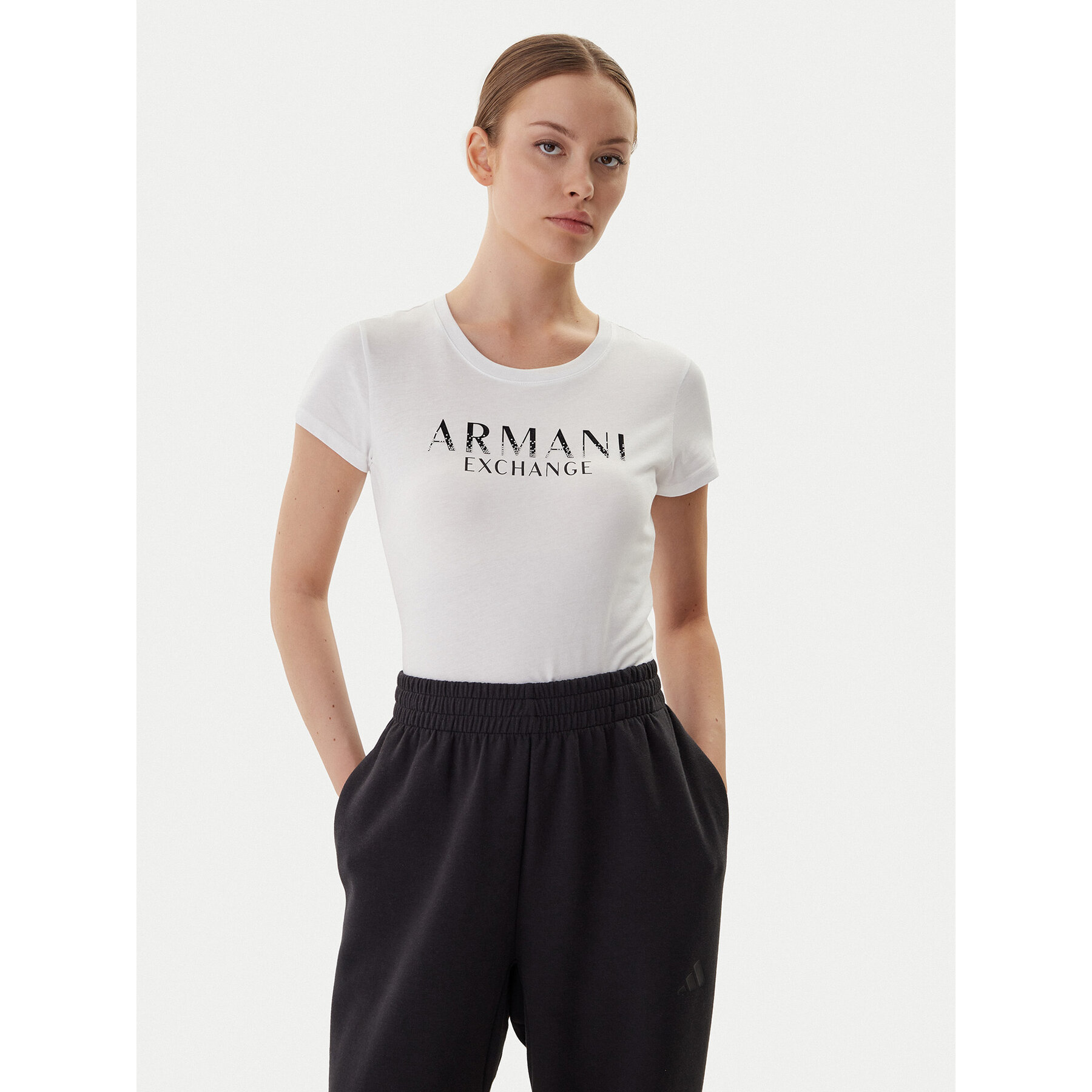 Armani Exchange Póló XW001351 AF17172 U0002 Fehér Slim Fit