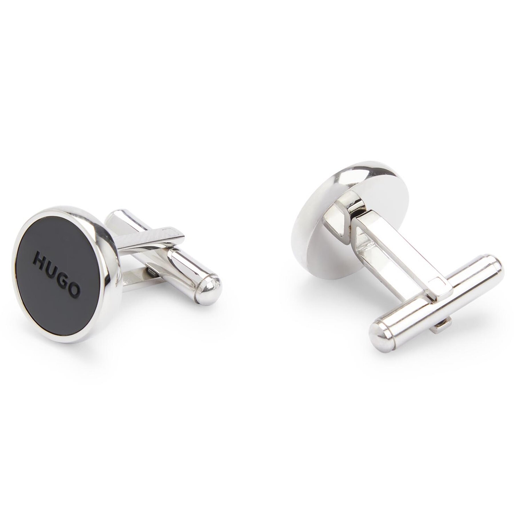 

Запонки Hugo E-Color1 50494891 Black 001, Чорний