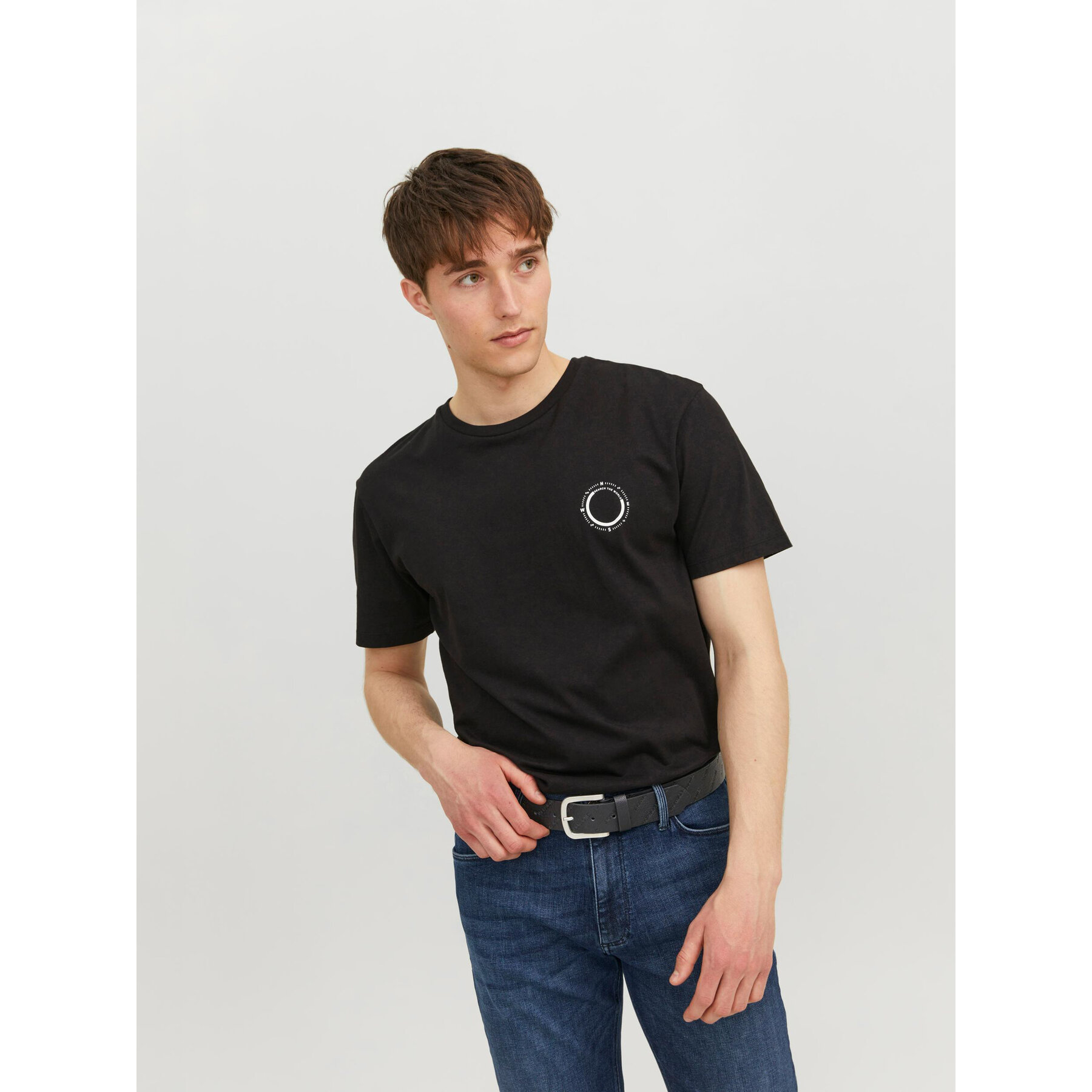 Cinturón para hombre Jack&Jones 12236466 Negro