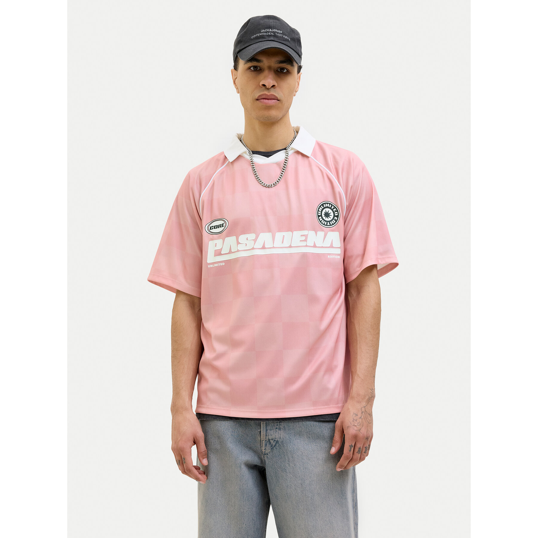 Jack & Jones Polo majica Retreat 12277379 Roza Loose Fit