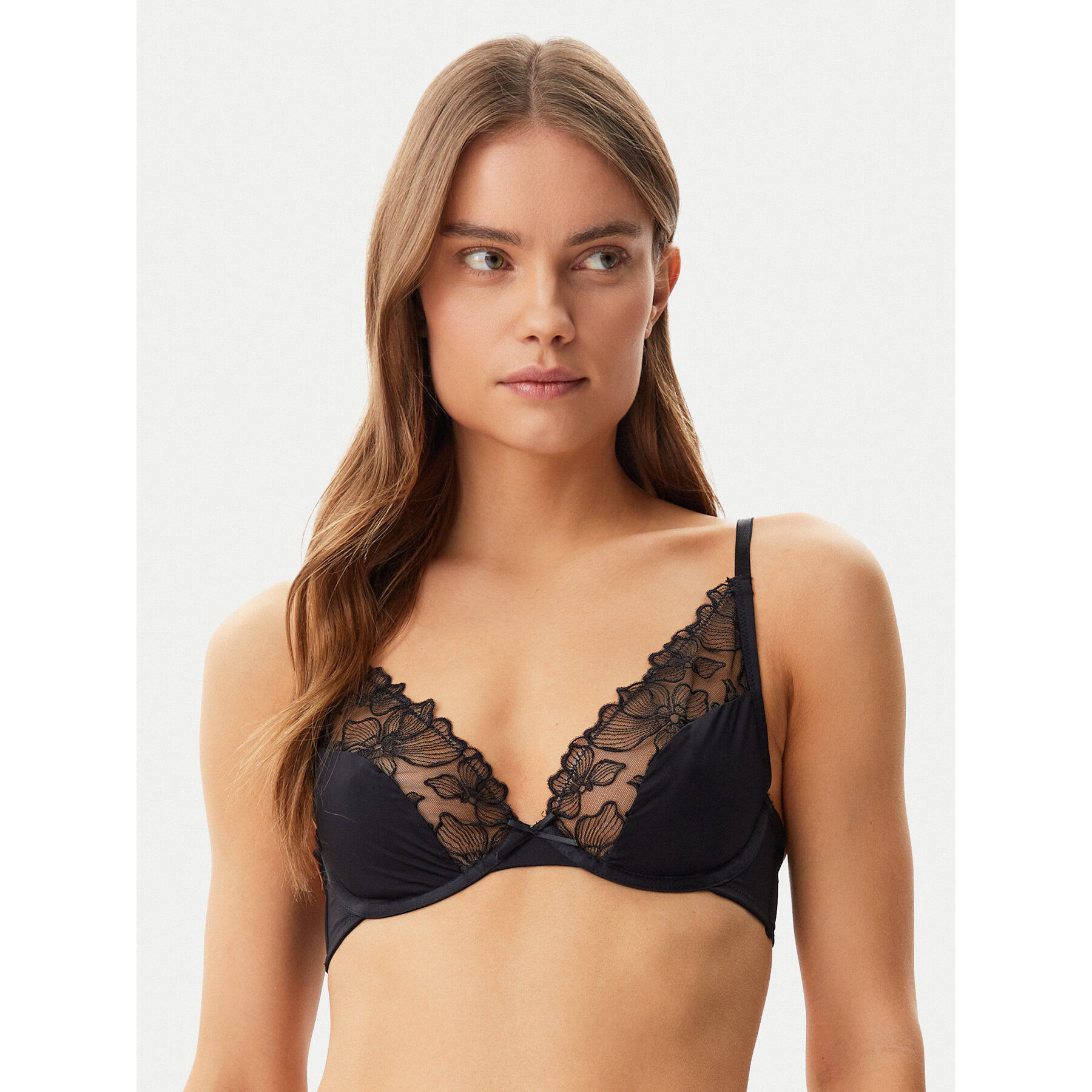 Hunkemöller Melltartó alsó huzallal Jemima 301078 Fekete