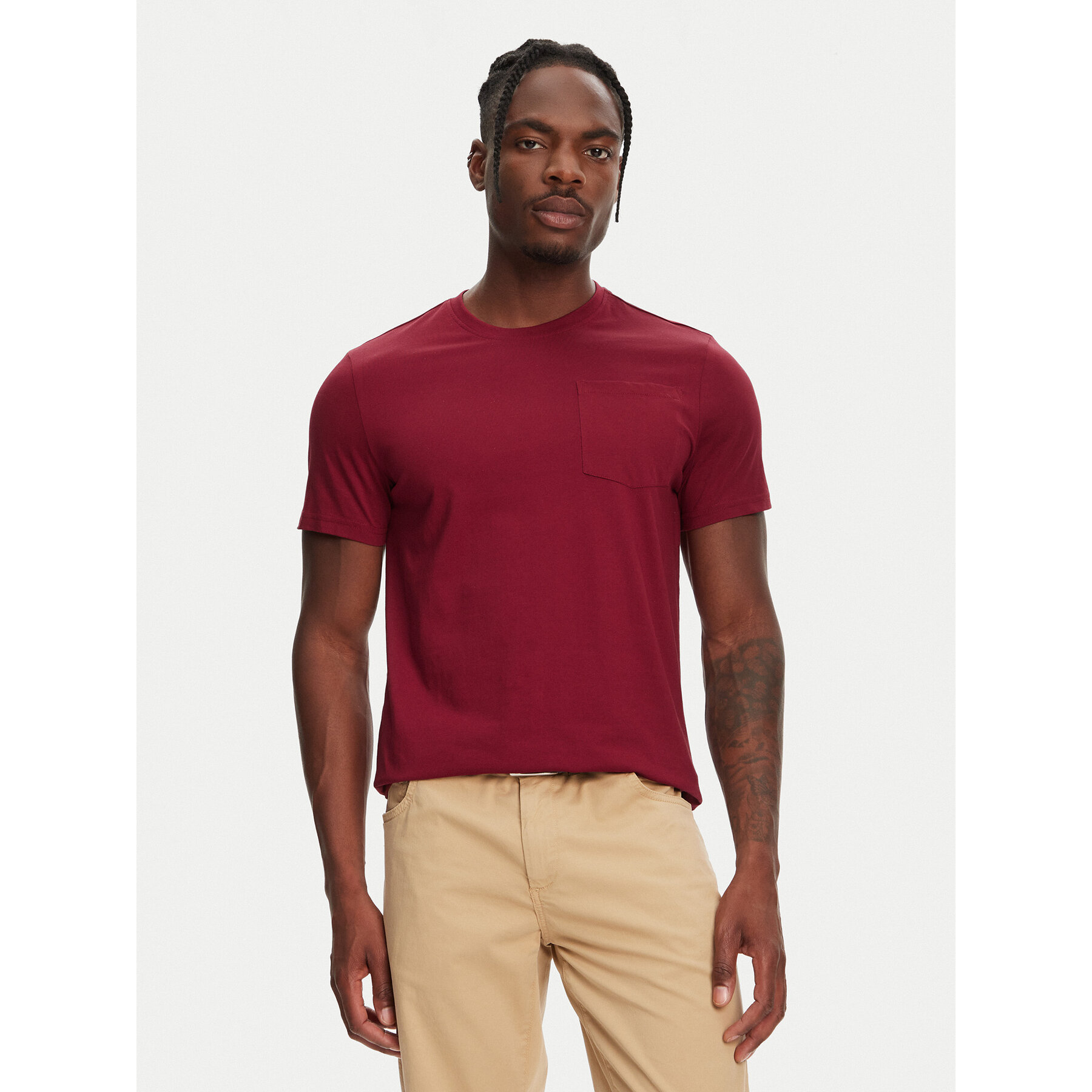 Robe di Kappa T-shirt Dorel 64131EW Bordeaux Regular Fit