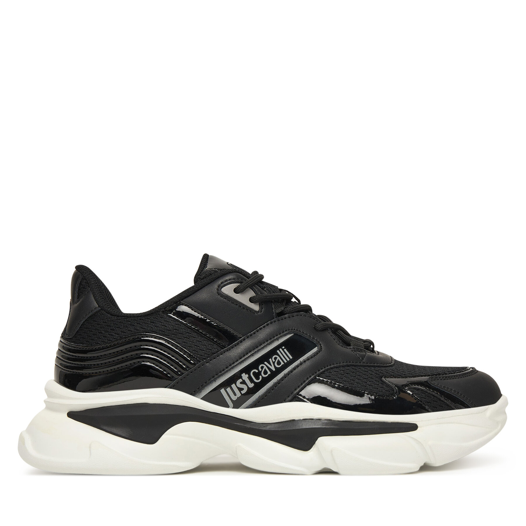 Sneakersy Just Cavalli 79QA3SA1 ZSD34 Čierna
