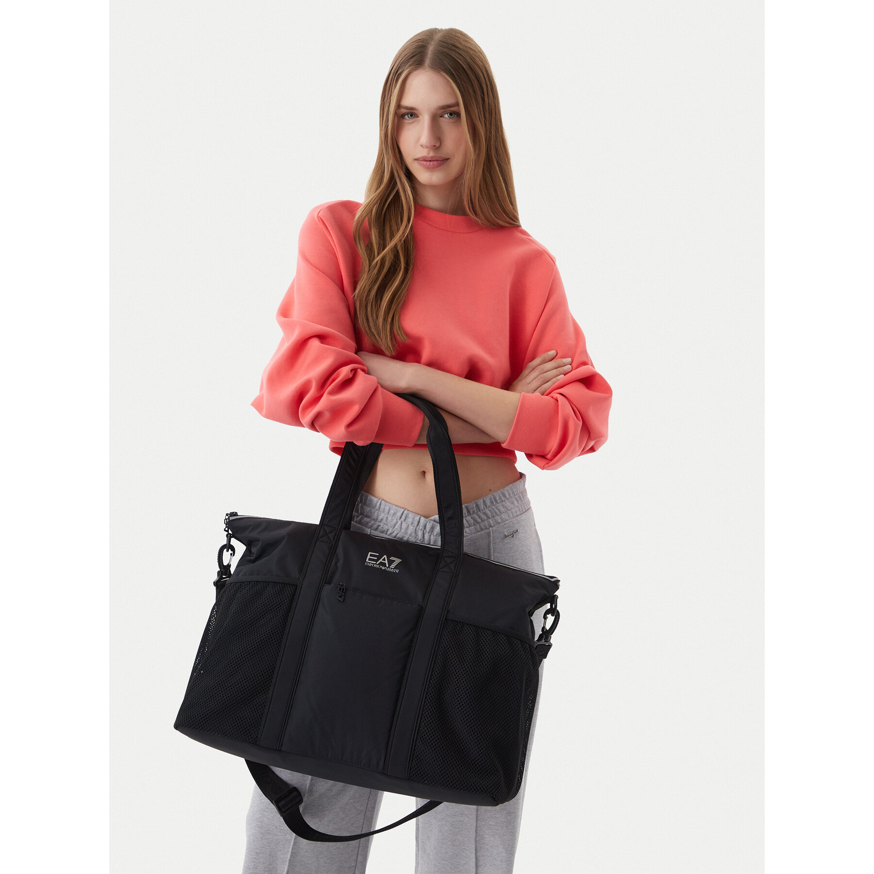 Ročna torba EA7 Emporio Armani 7W001196 AF22279 UC001 Črna