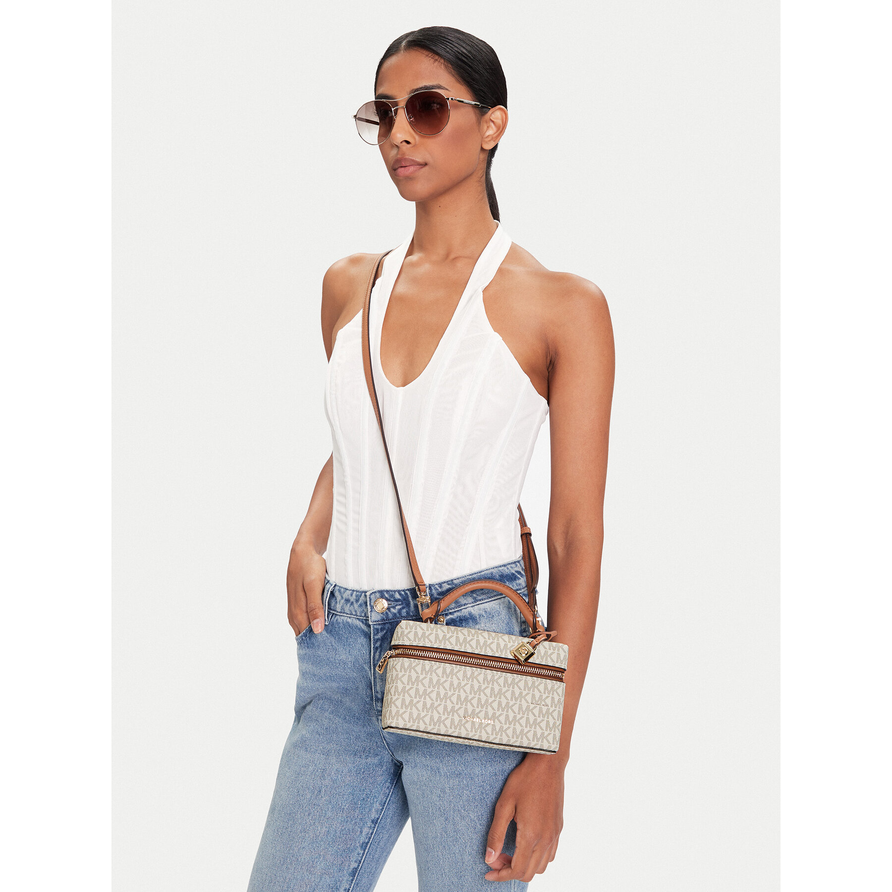 Torbica MICHAEL Michael Kors 32F5GQ1C0B Écru