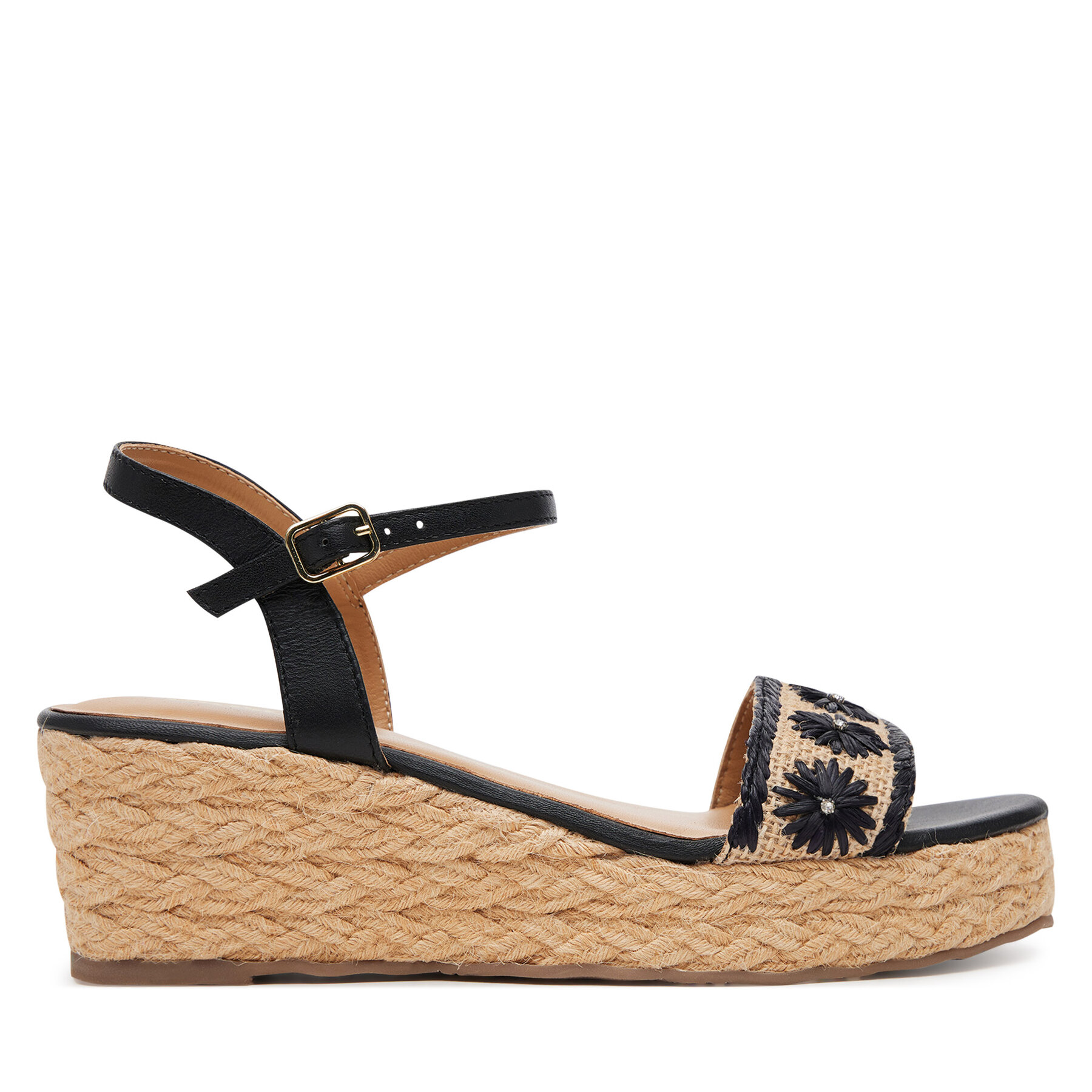 Damskie Espadryle Gioseppo, Rozmiar 39 Czarny Candia 74863-P