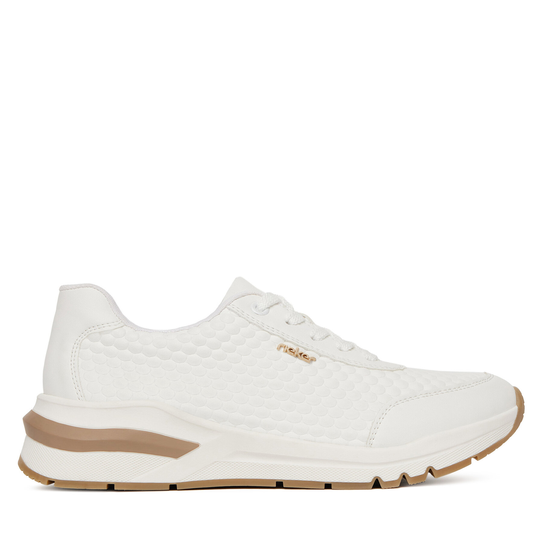 Sneakersy Rieker M6608-80 Biela