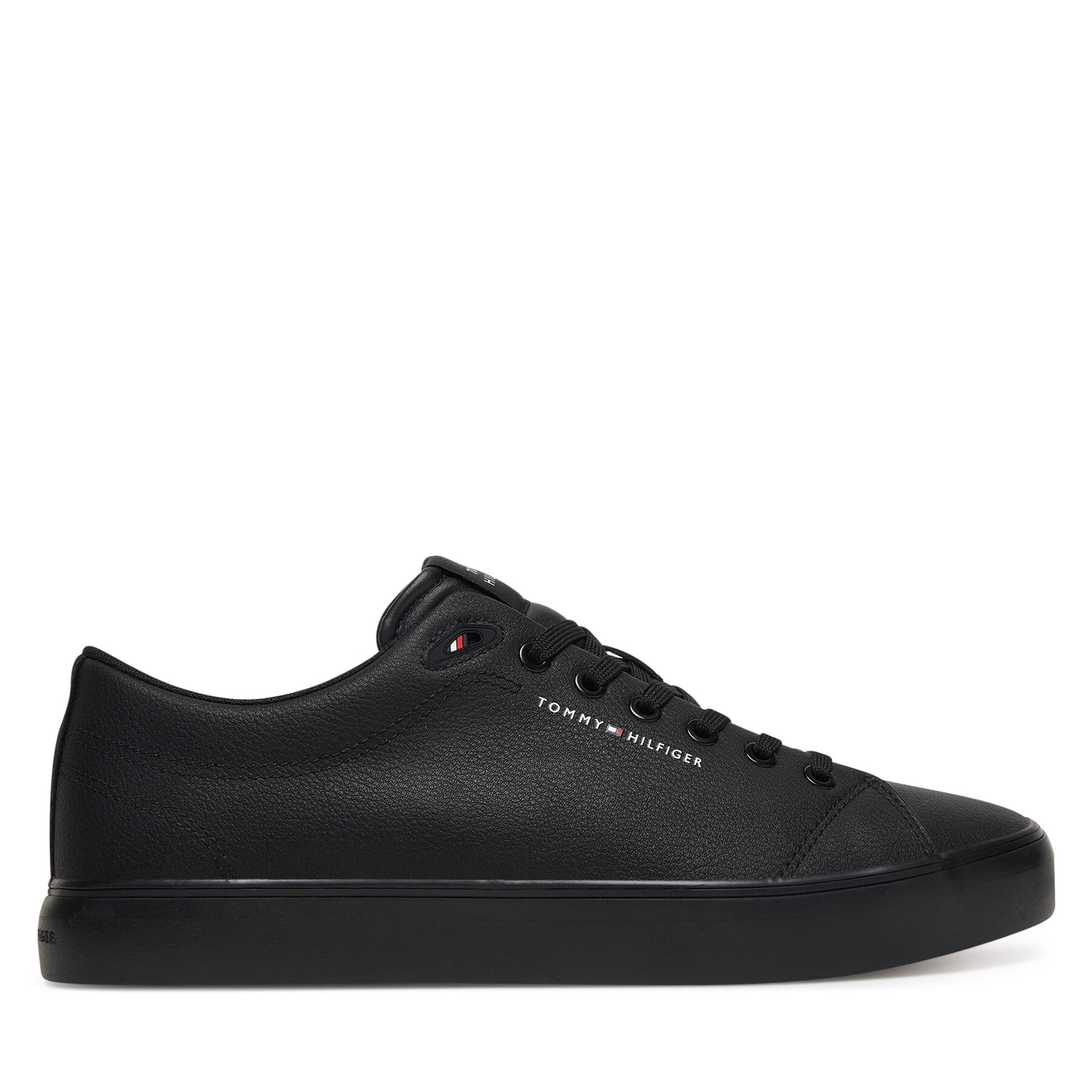 Sneakers Tommy Hilfiger Th Hi Vulc Core Low Lth Ii Ess FM0FM05511 Negru