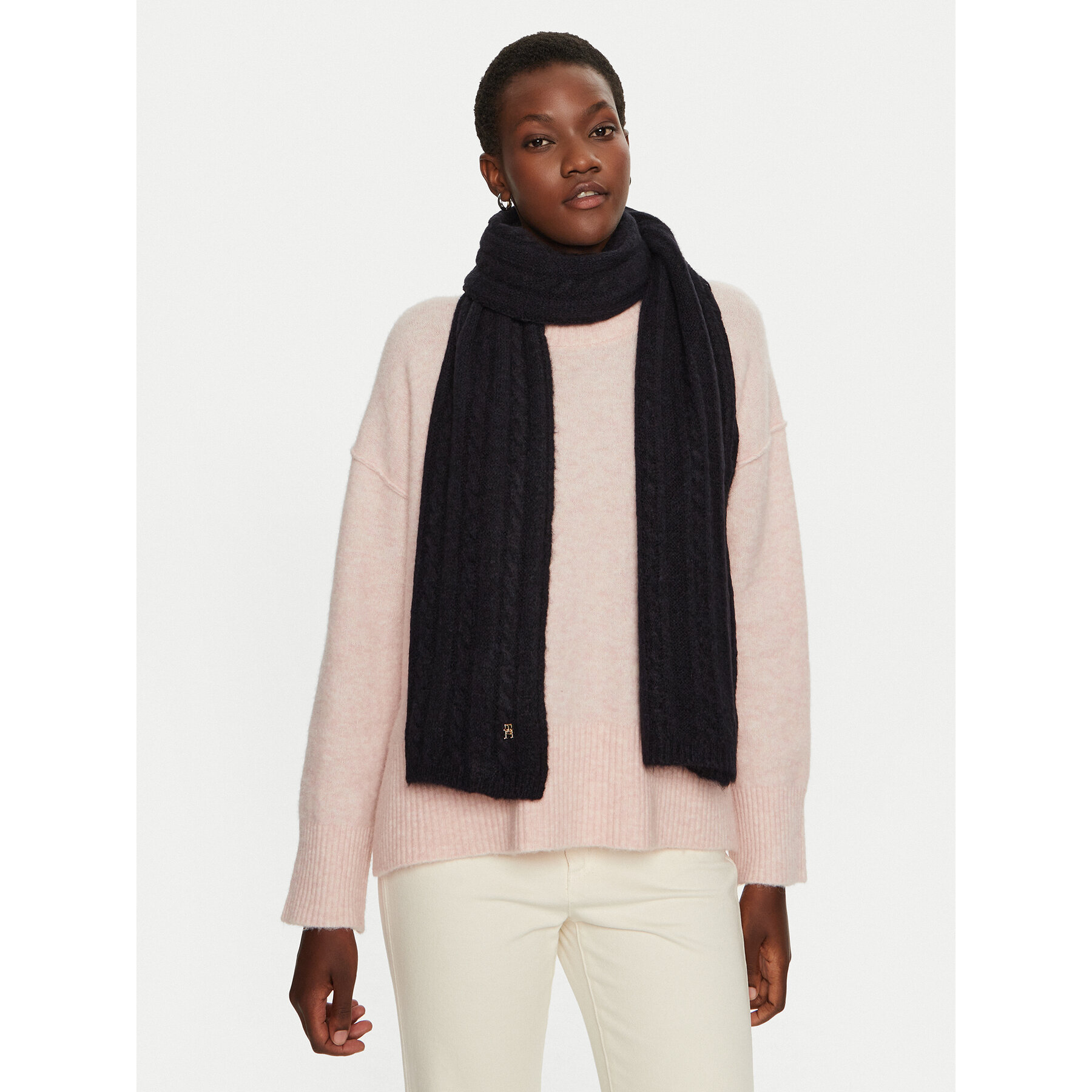Bufanda Tommy Hilfiger Timeless AW0AW16990 Azul marino