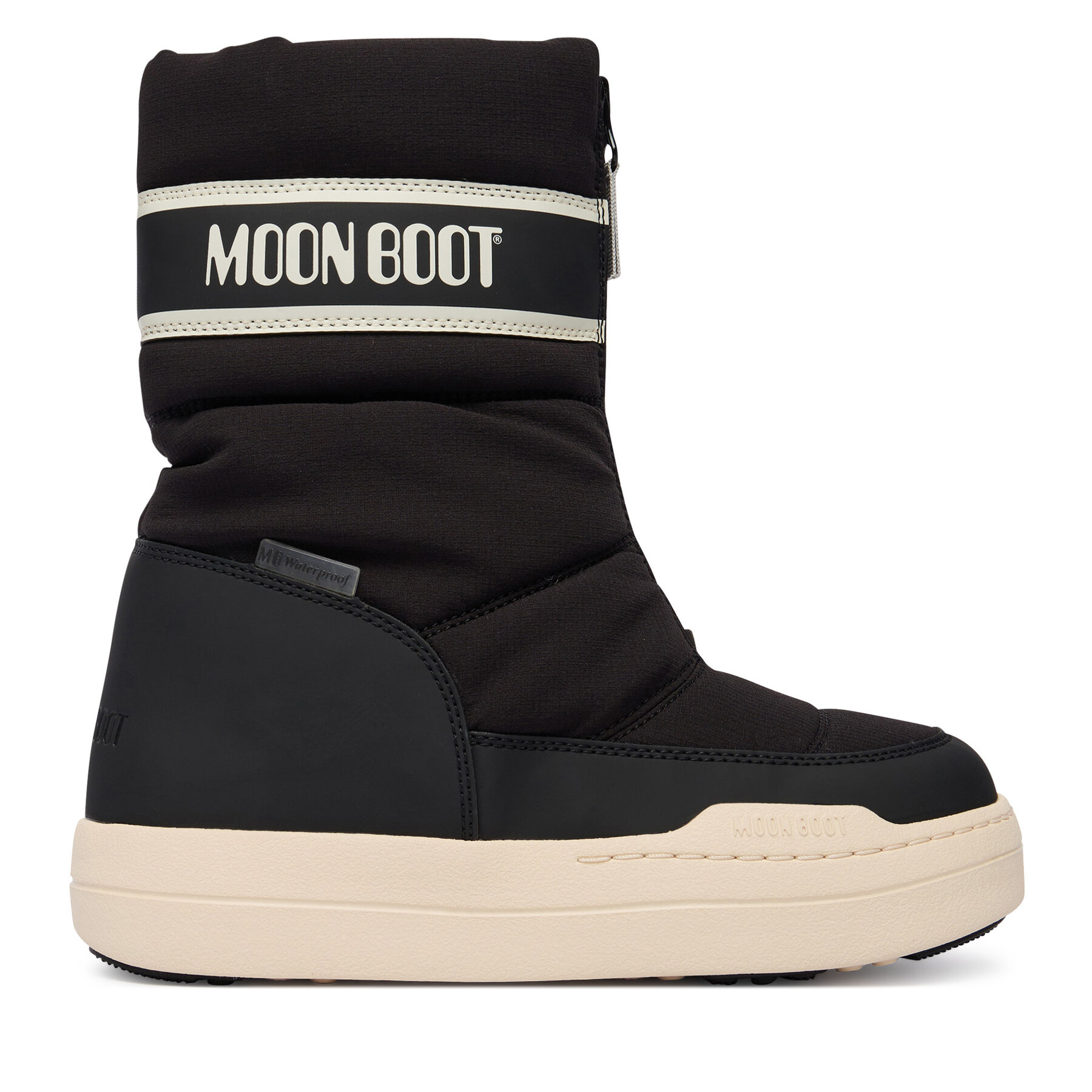 Sniega zābaki Moon Boot Jr Park Zip High Wp 80D3440080 D Melns