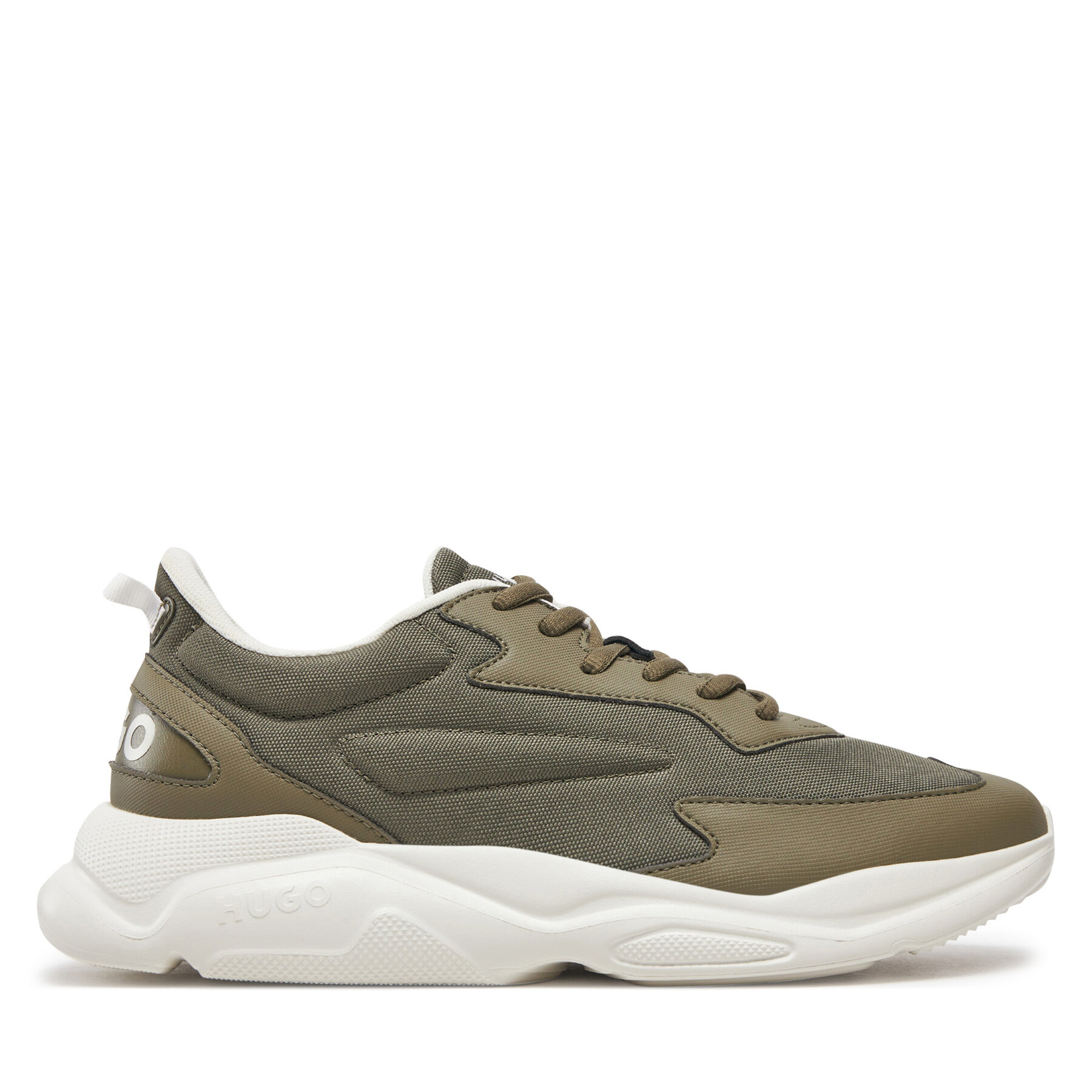 Sneakers HUGO Leon 50536960 10254074 01 Khaki