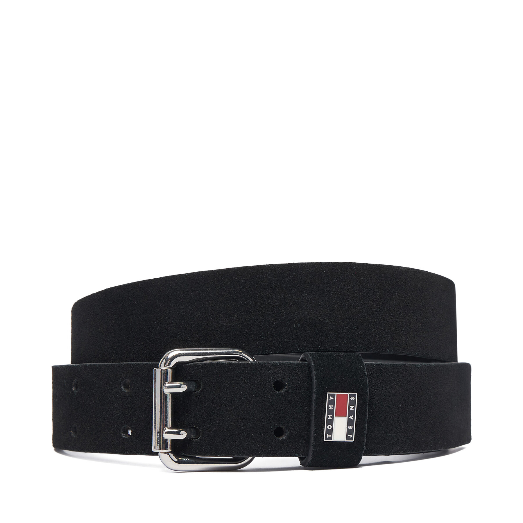 Remen Tommy Jeans Tjw Square 3.0 Suede AW0AW19300 Crna