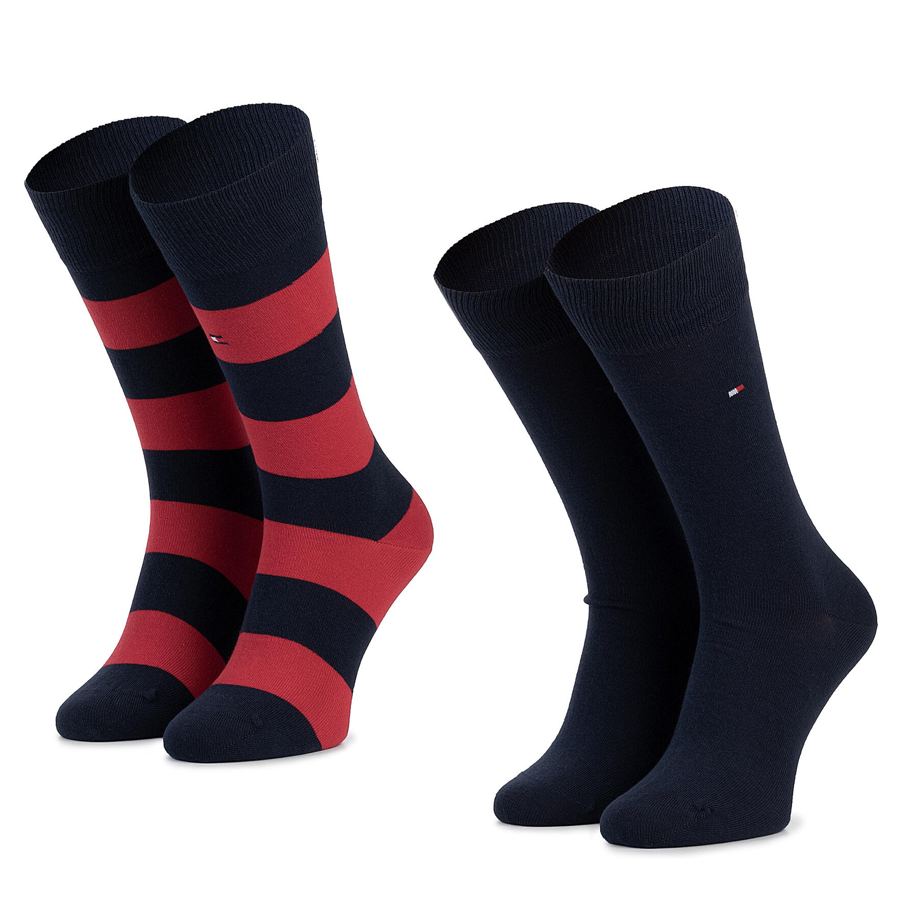 Дълги чорапи Tommy Hilfiger 342021001 Тъмносин