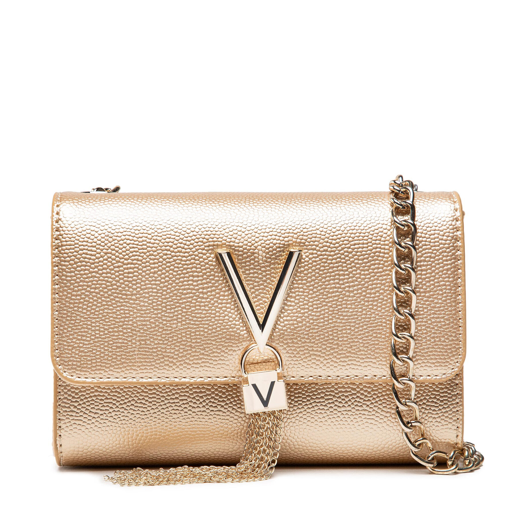 Ročna torba Valentino Divina VBS1R403G Zlata