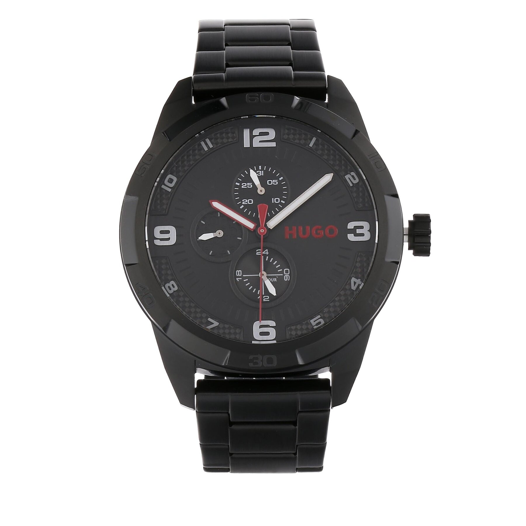 Ročna ura HUGO Grip 1530279 Črna