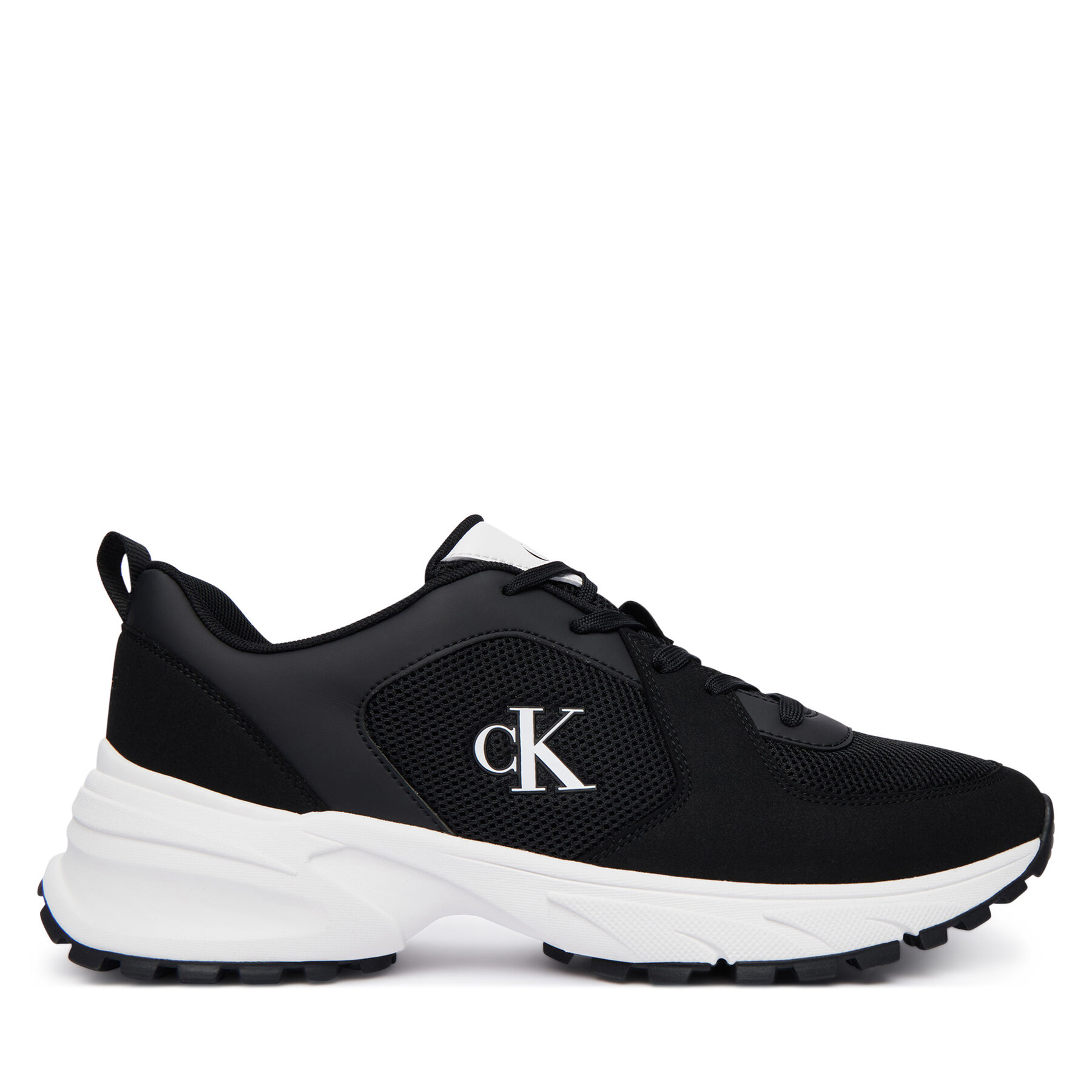 Сникърси Calvin Klein Hike Runner Lace Up Su Mesh HM0HM02448 Черен