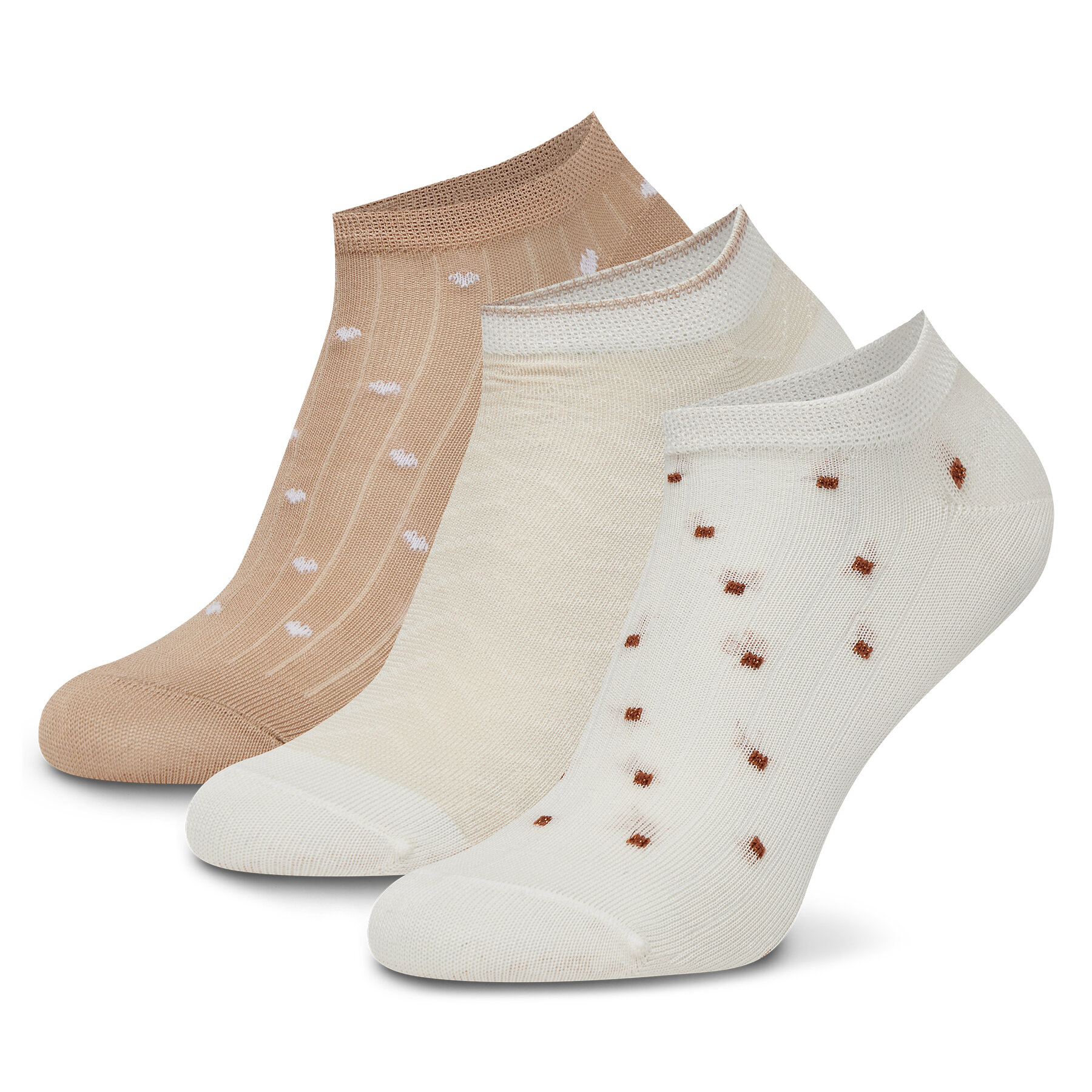 Krátke ponožky Nine West KR_NW_FRESITA_Z_SS25 (3 PACK) Béžová
