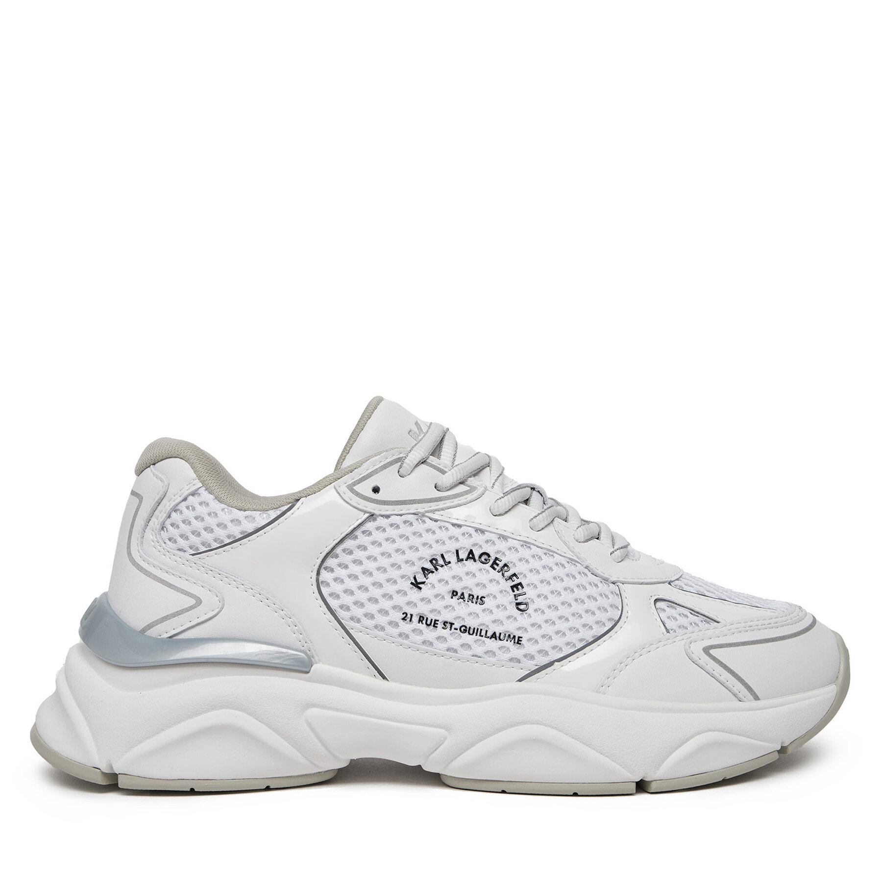 Sneakers KARL LAGERFELD Komet KL56538A Alb