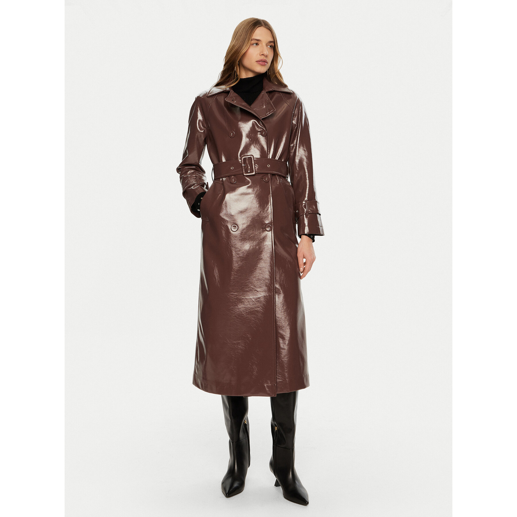 ACCESS FASHION Tenchcoat 44-9009-361 Braun Regular Fit