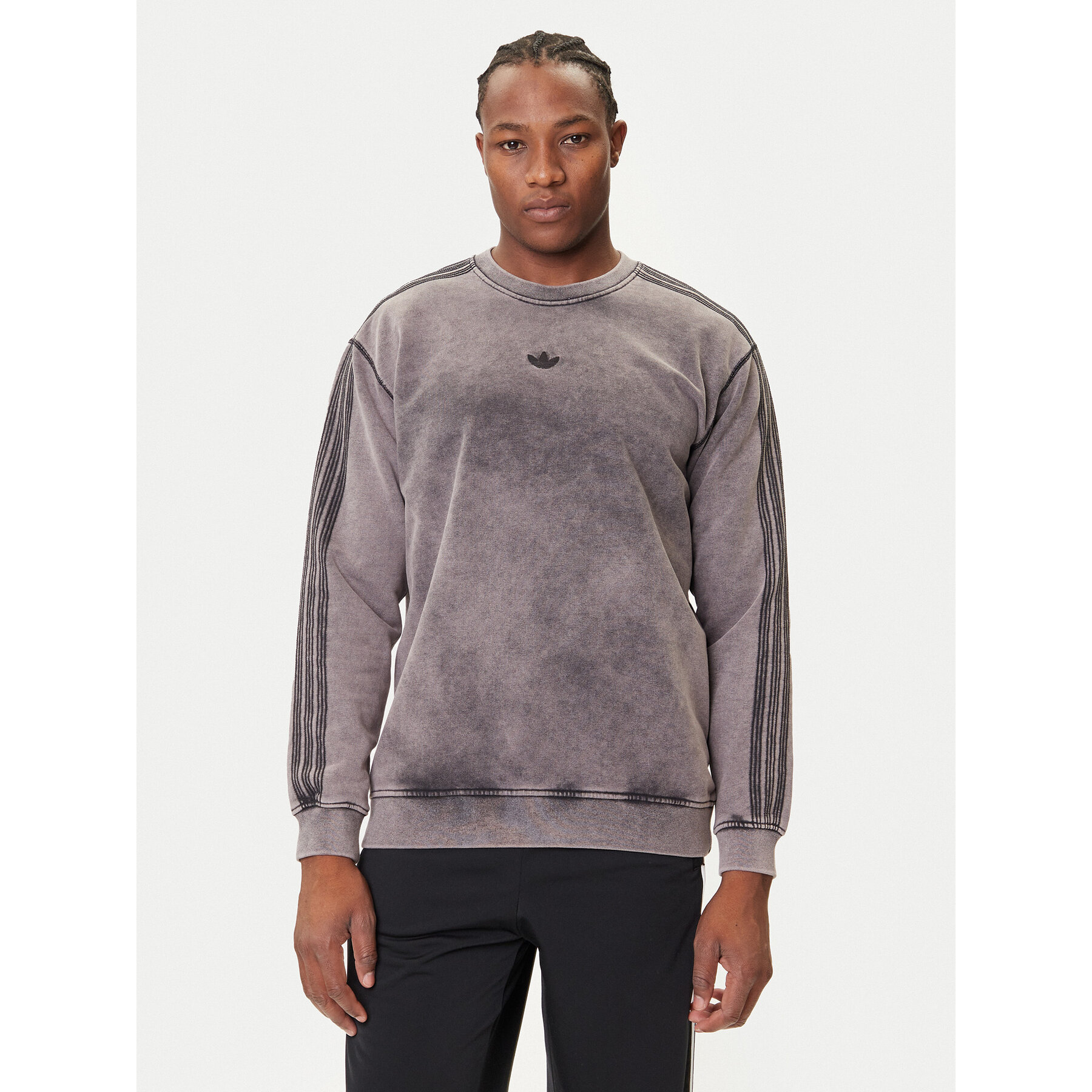 adidas Sweatshirt Premium Essentials Retro JD0246 Grau Loose Fit