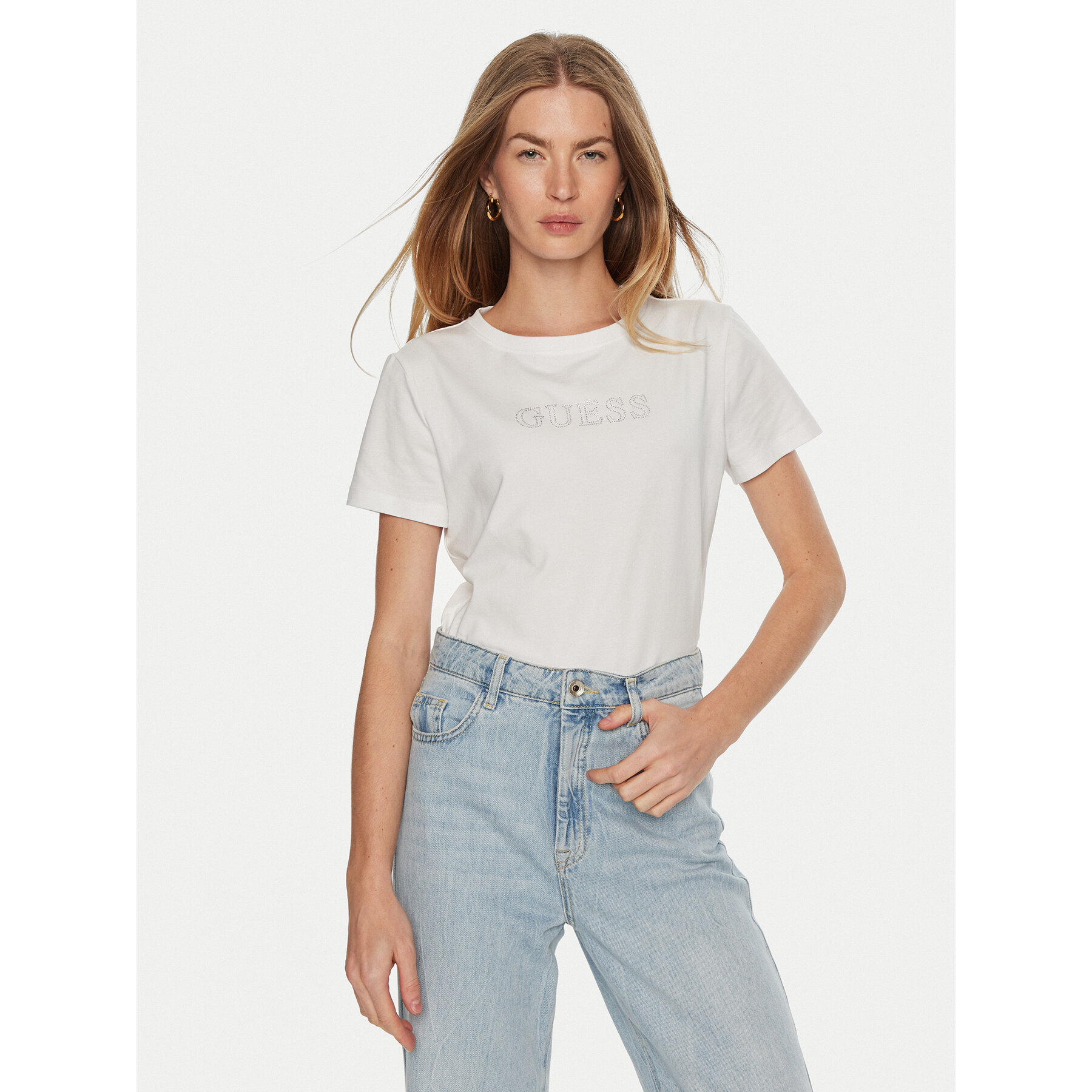 Guess Póló V3BI11 J1314 Fehér Regular Fit