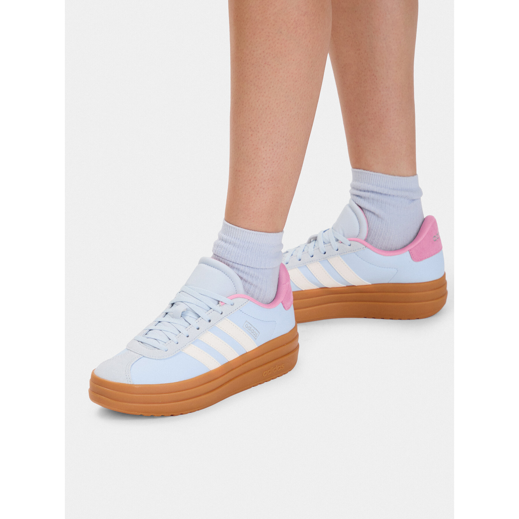 Sneakers adidas Vl Court Bold Shoes KJ9417 Albastru deschis