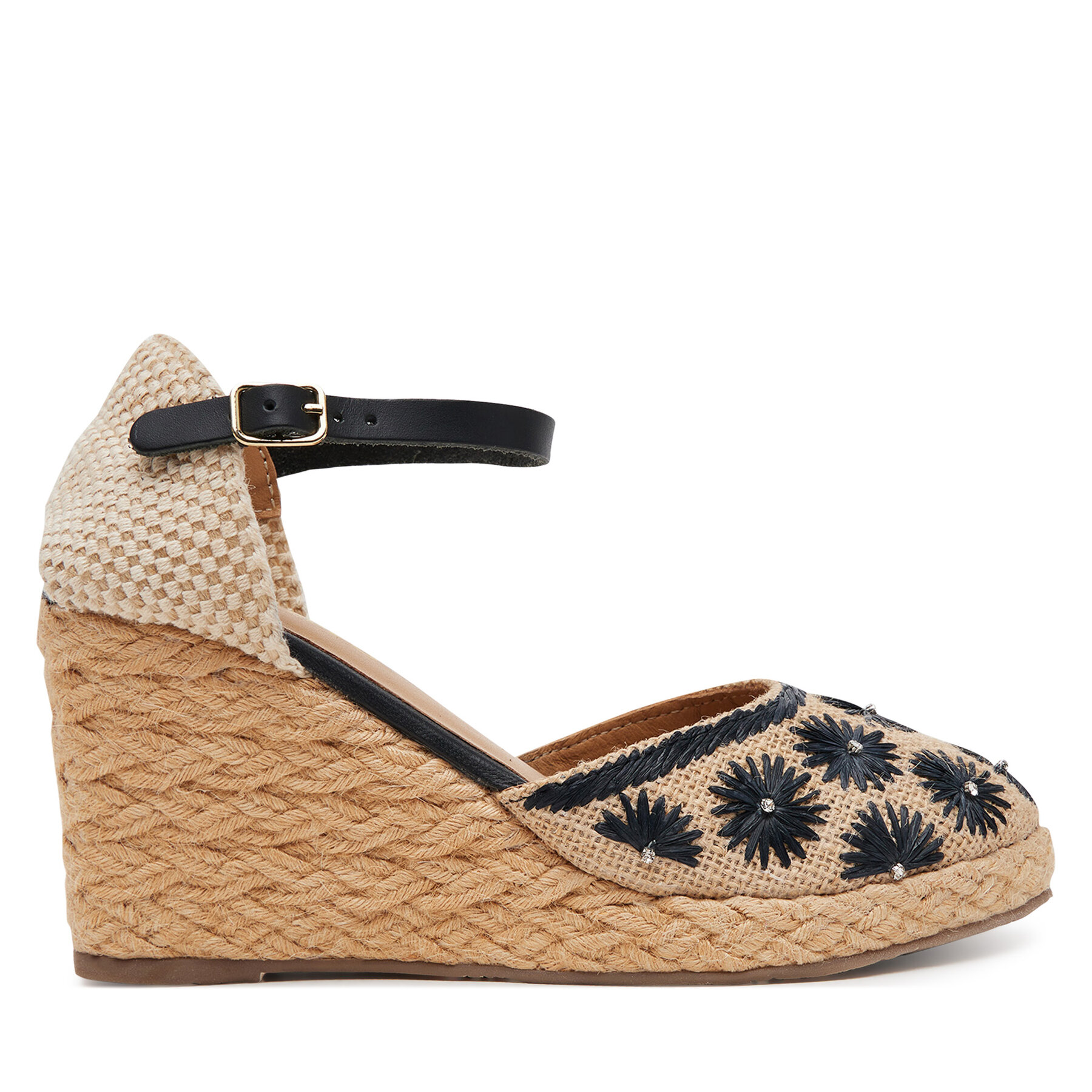 Damskie Espadryle Gioseppo, Rozmiar 38 Czarny Bennett 74861-P