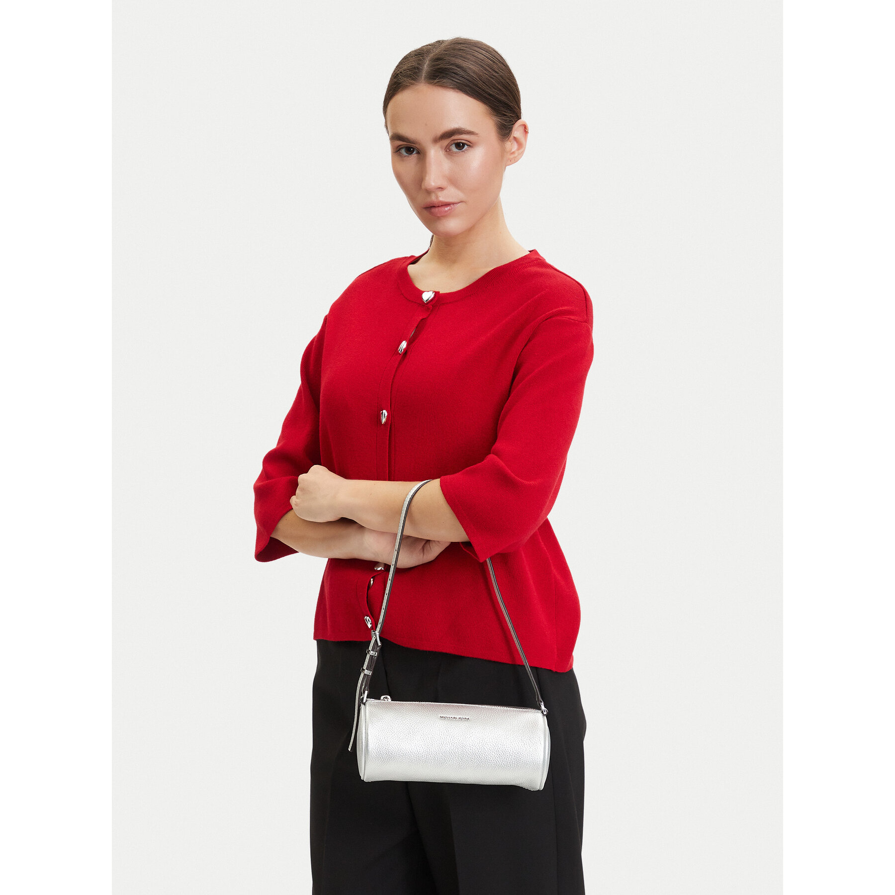 Geantă MICHAEL Michael Kors 32S6SZYC1M Argintiu