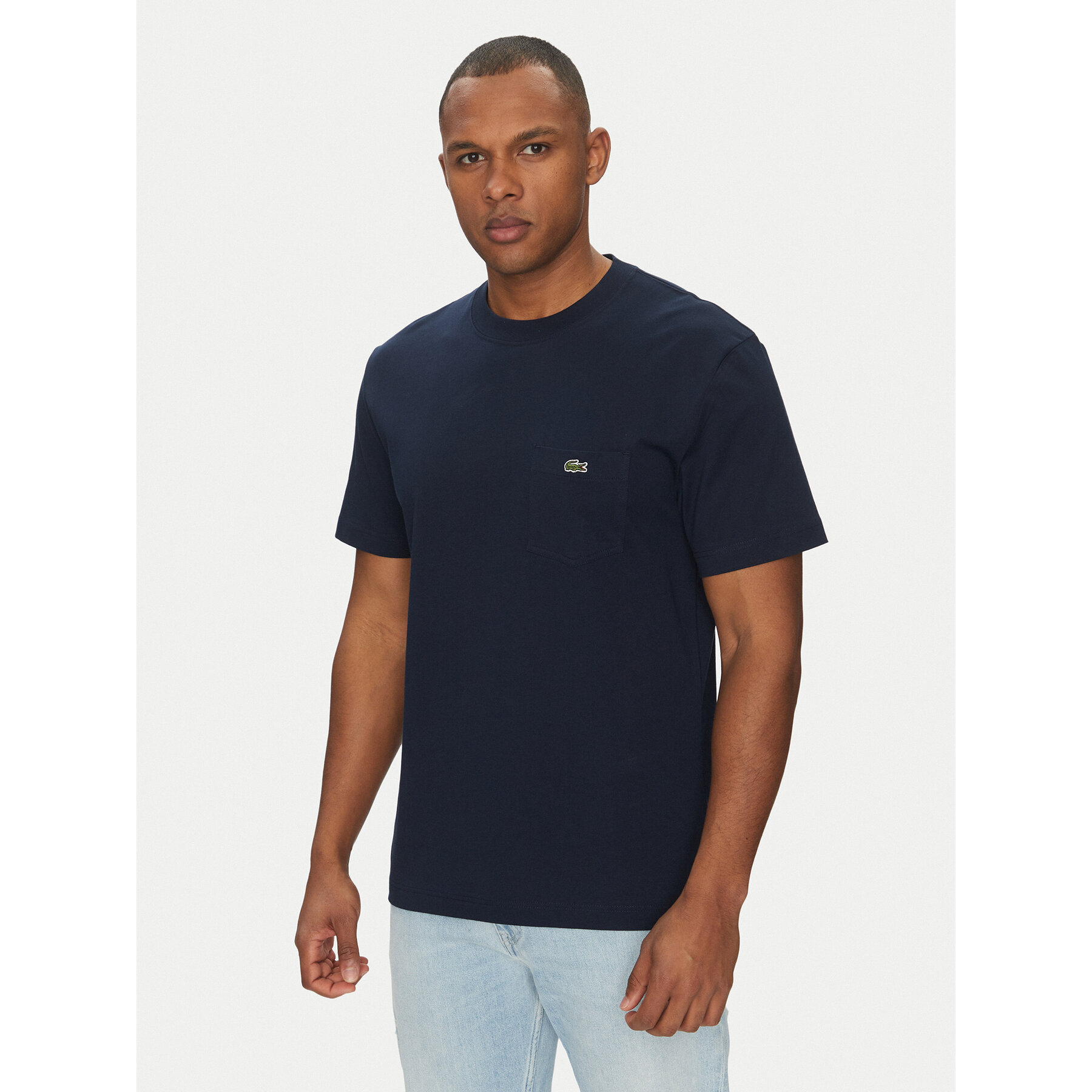 Lacoste T-shirt TH2827 Blu scuro Regular Fit
