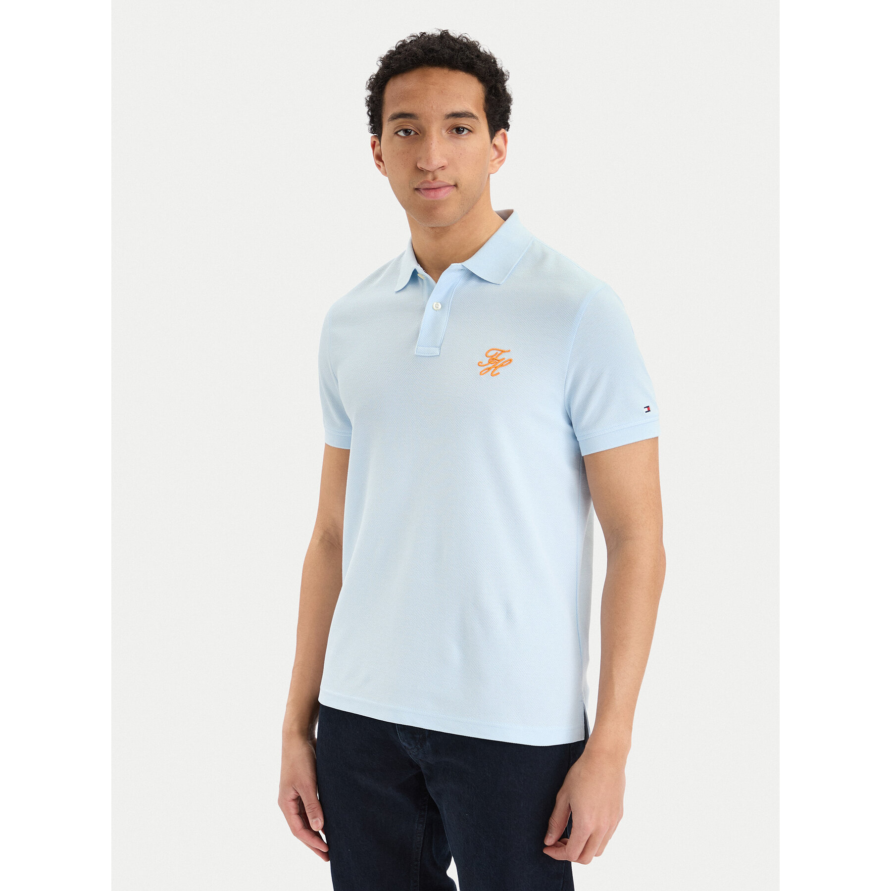 Tommy Hilfiger Poloshirt MW0MW43046 Hellblau Regular Fit