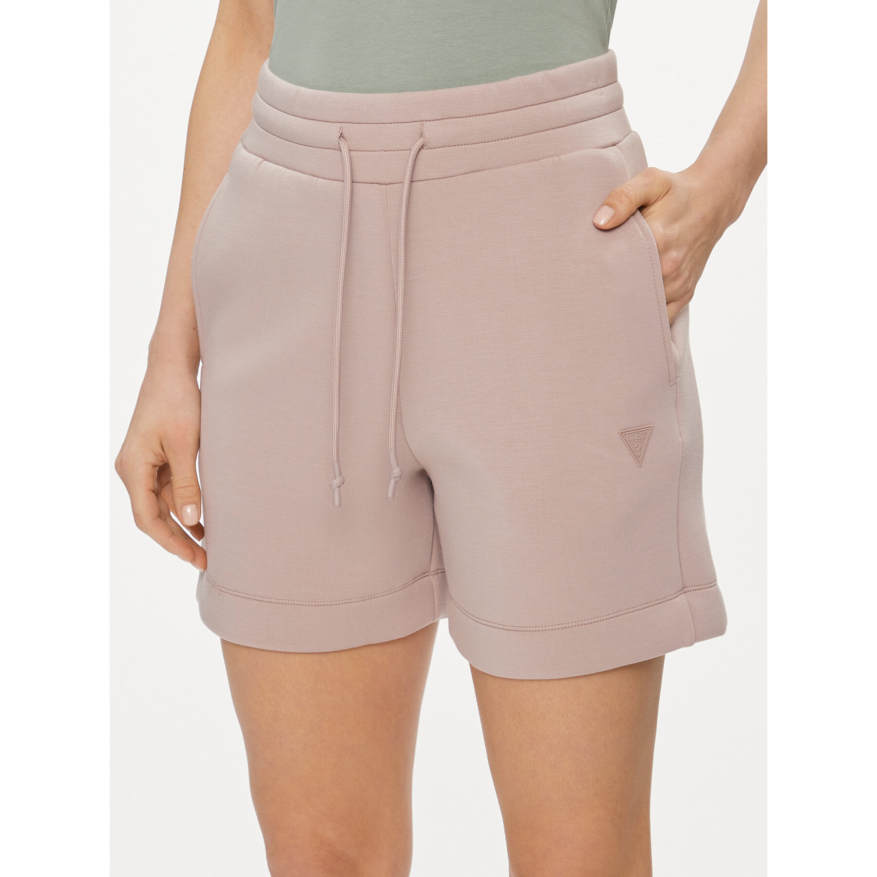Guess Sportshorts Elly V2YD10 K7UW2 Beige Relaxed Fit