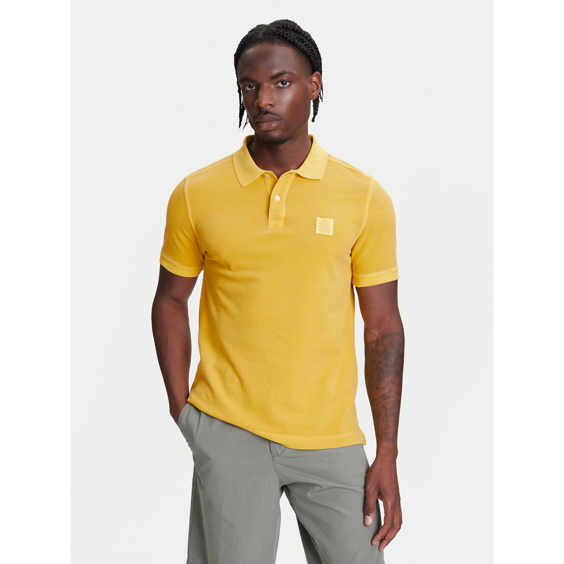 United Colors Of Benetton Polo 3089U302D Giallo Regular Fit