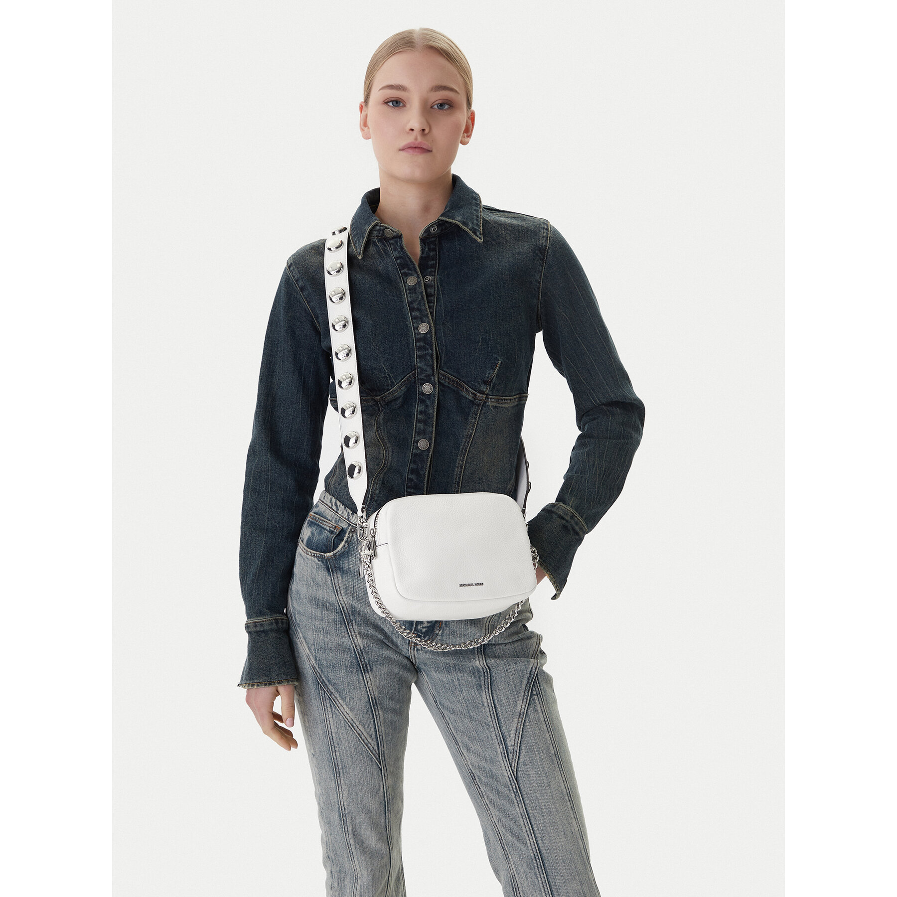 Torbica MICHAEL Michael Kors 32R6SYTC6L Bijela